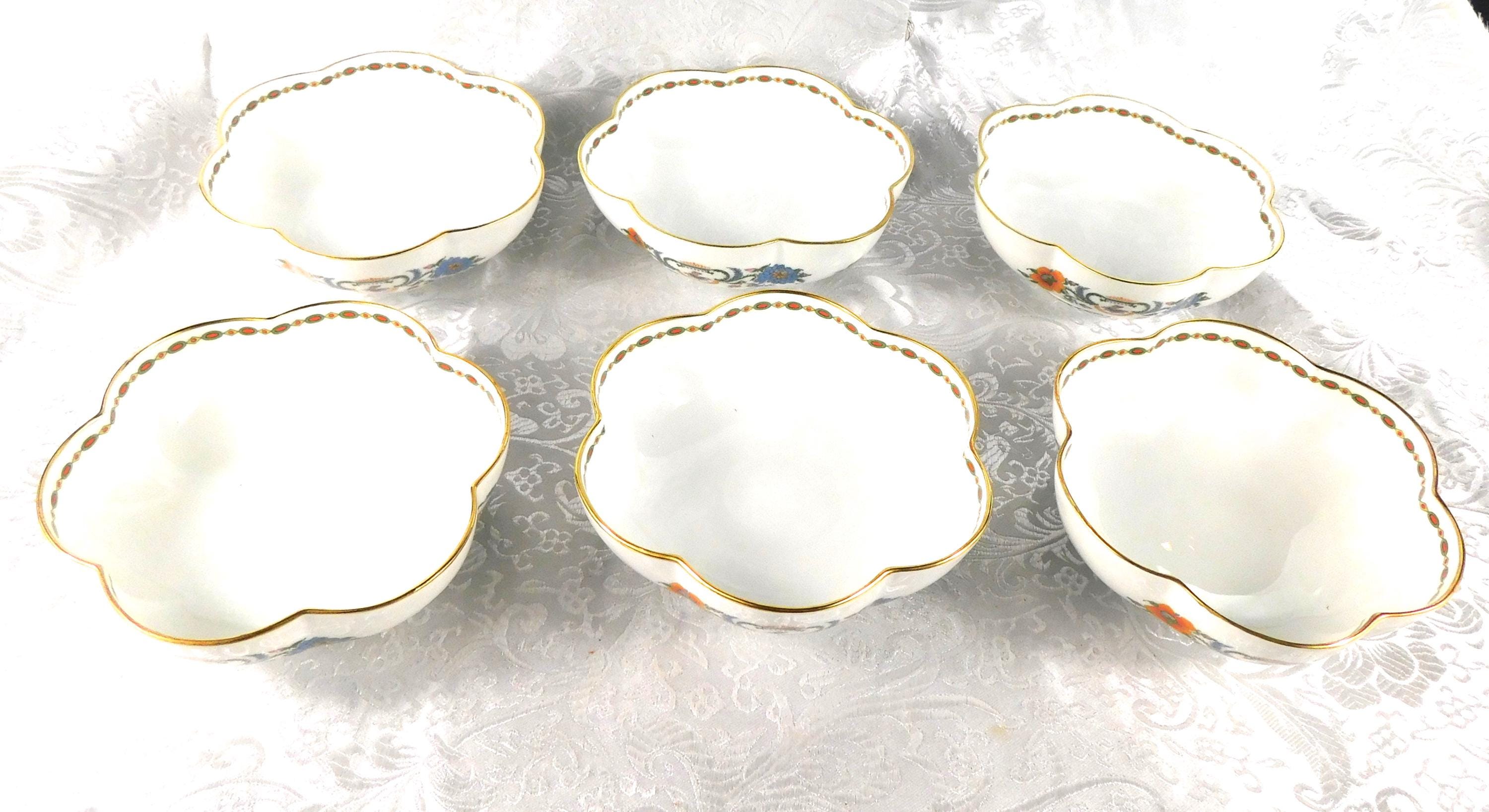 A Raynaud et Cie Limoges Lot of Six Berry Bowls in Vieux Chine # 27265