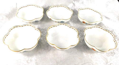 A Raynaud et Cie Limoges Lot of Six Berry Bowls in Vieux Chine # 27265