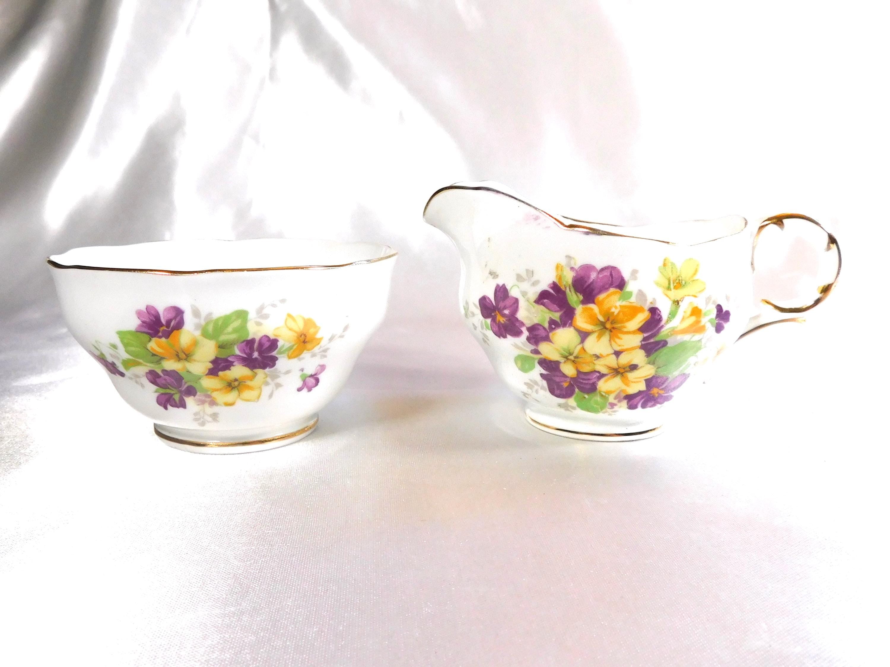 Adderley Open Sugar Bowl and Creamer in Lawley # 24396