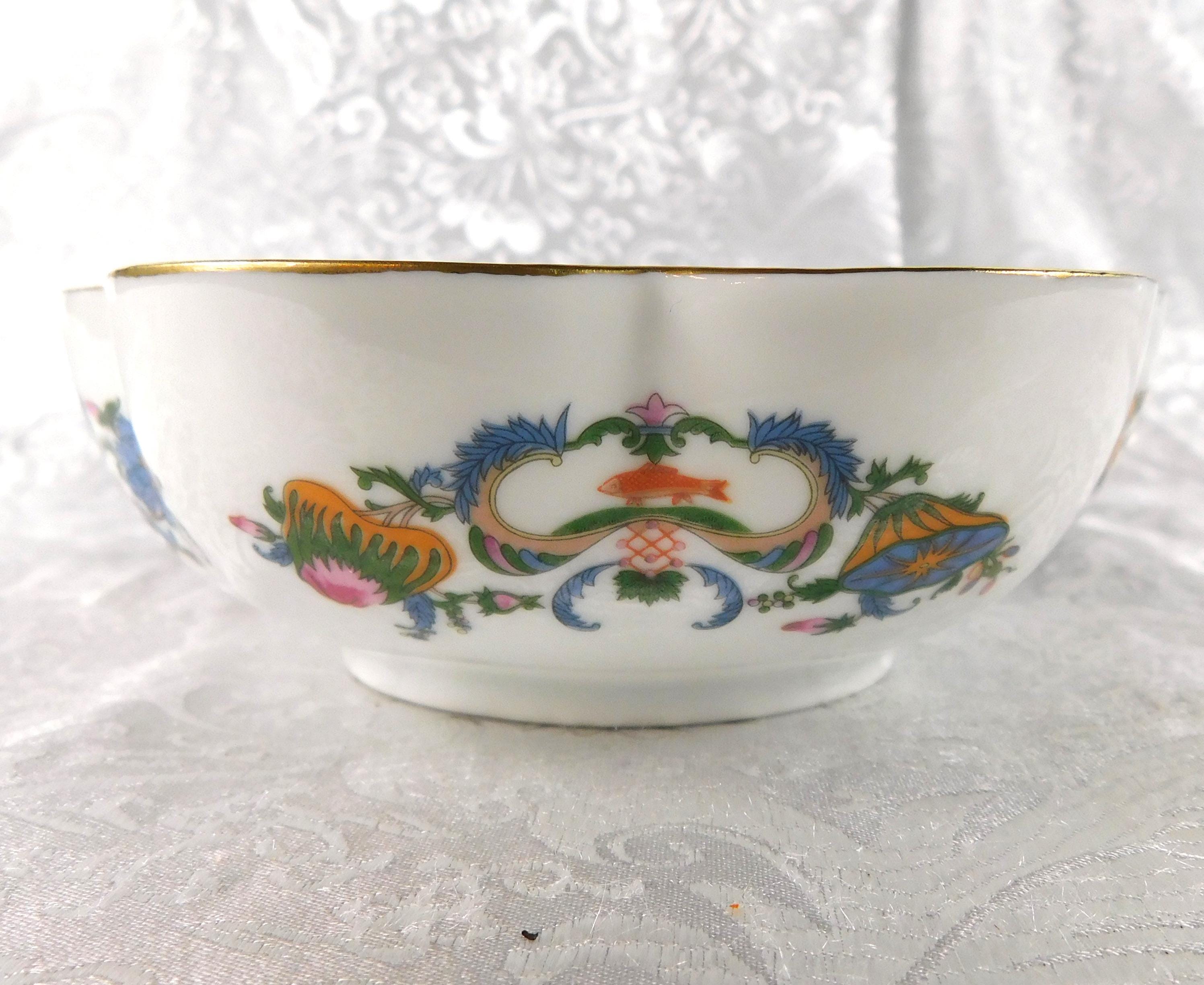 A Raynaud et Cie Limoges Lot of Six Berry Bowls in Vieux Chine # 27265