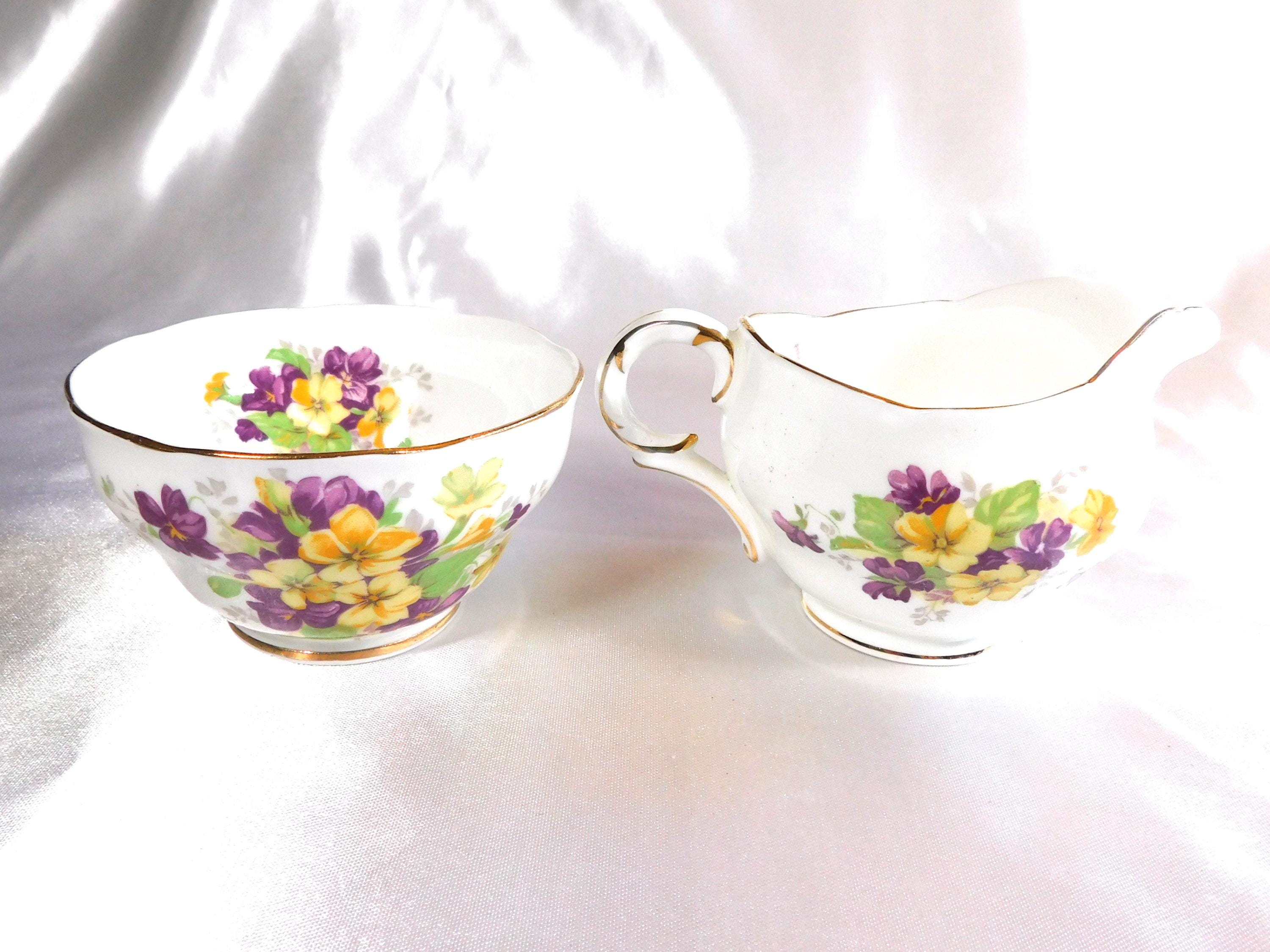 Adderley Open Sugar Bowl and Creamer in Lawley # 24396