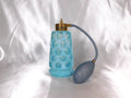 Baby Blue Glass Perfume Atomizer with Clear Dots # 23078