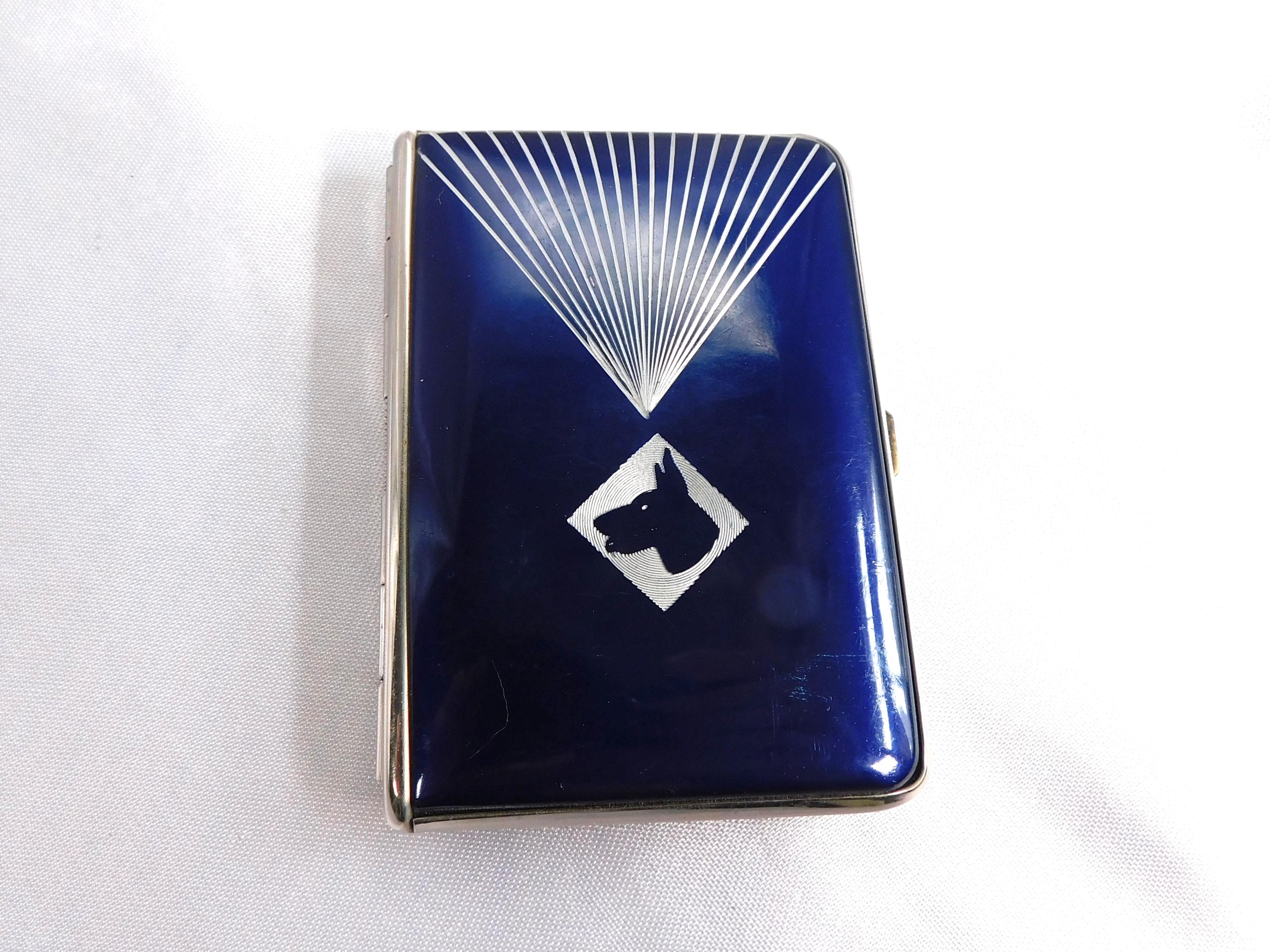 Blue and Silver Mondaine Compact with Scottie Dog # 25591