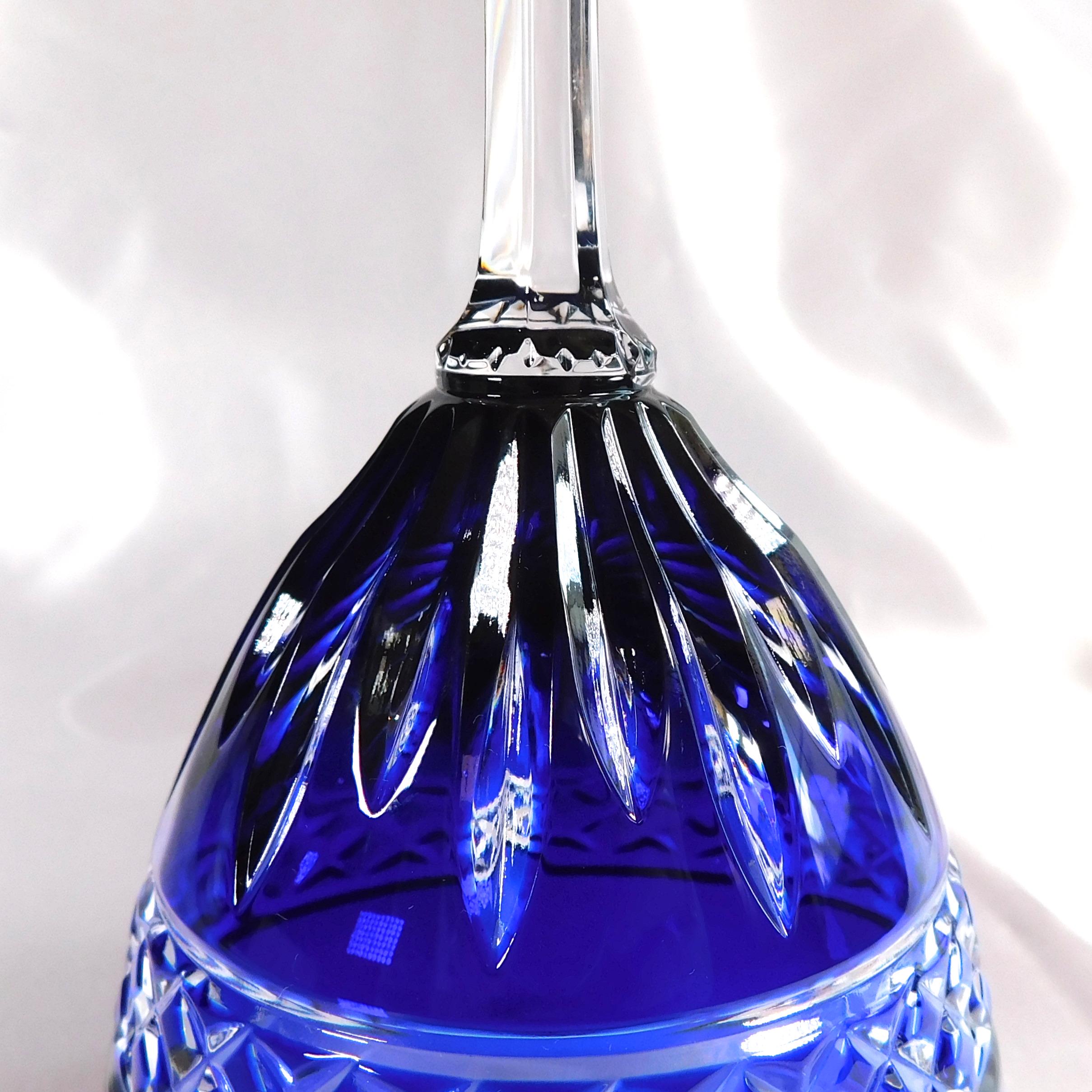 Blue Cut to Clear Stemware # 22236
