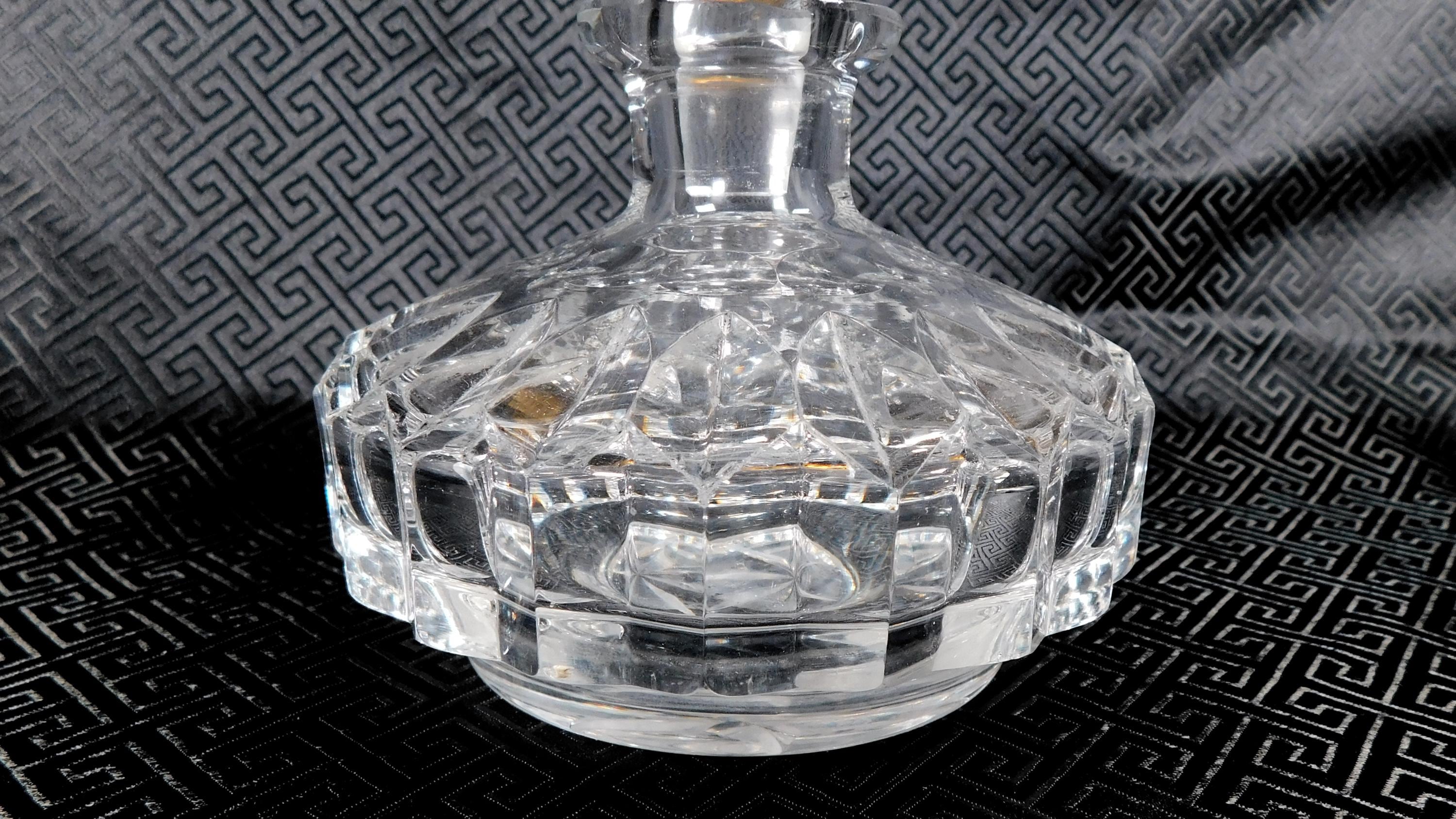 Clear Cut Glass Perfume Botle # 25228