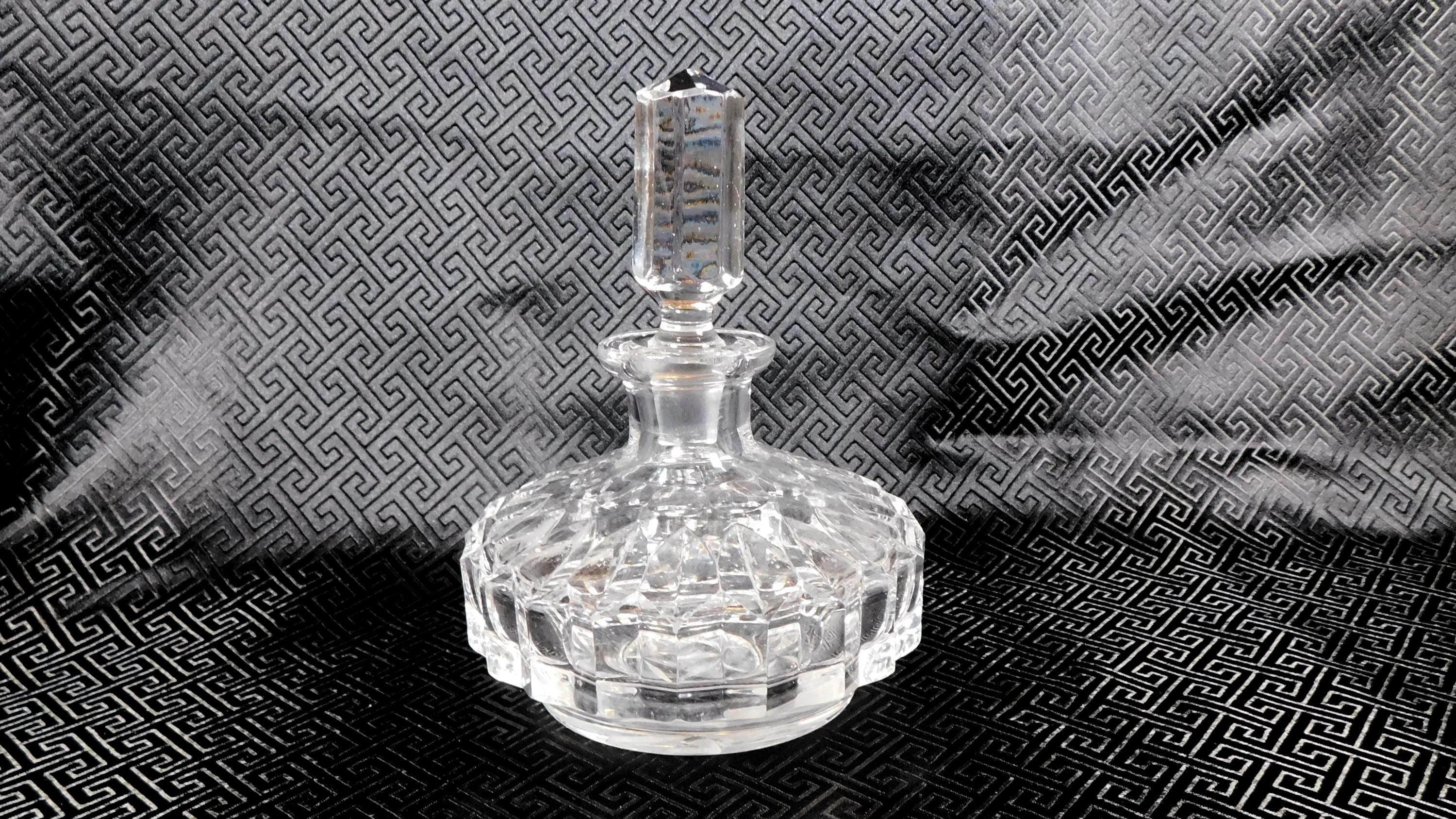 Clear Cut Glass Perfume Botle # 25228