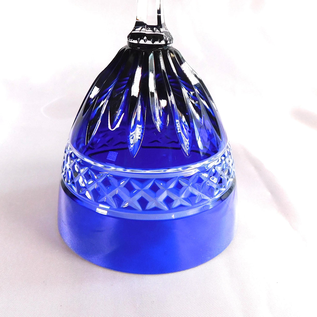 Blue Cut to Clear Stemware # 22236