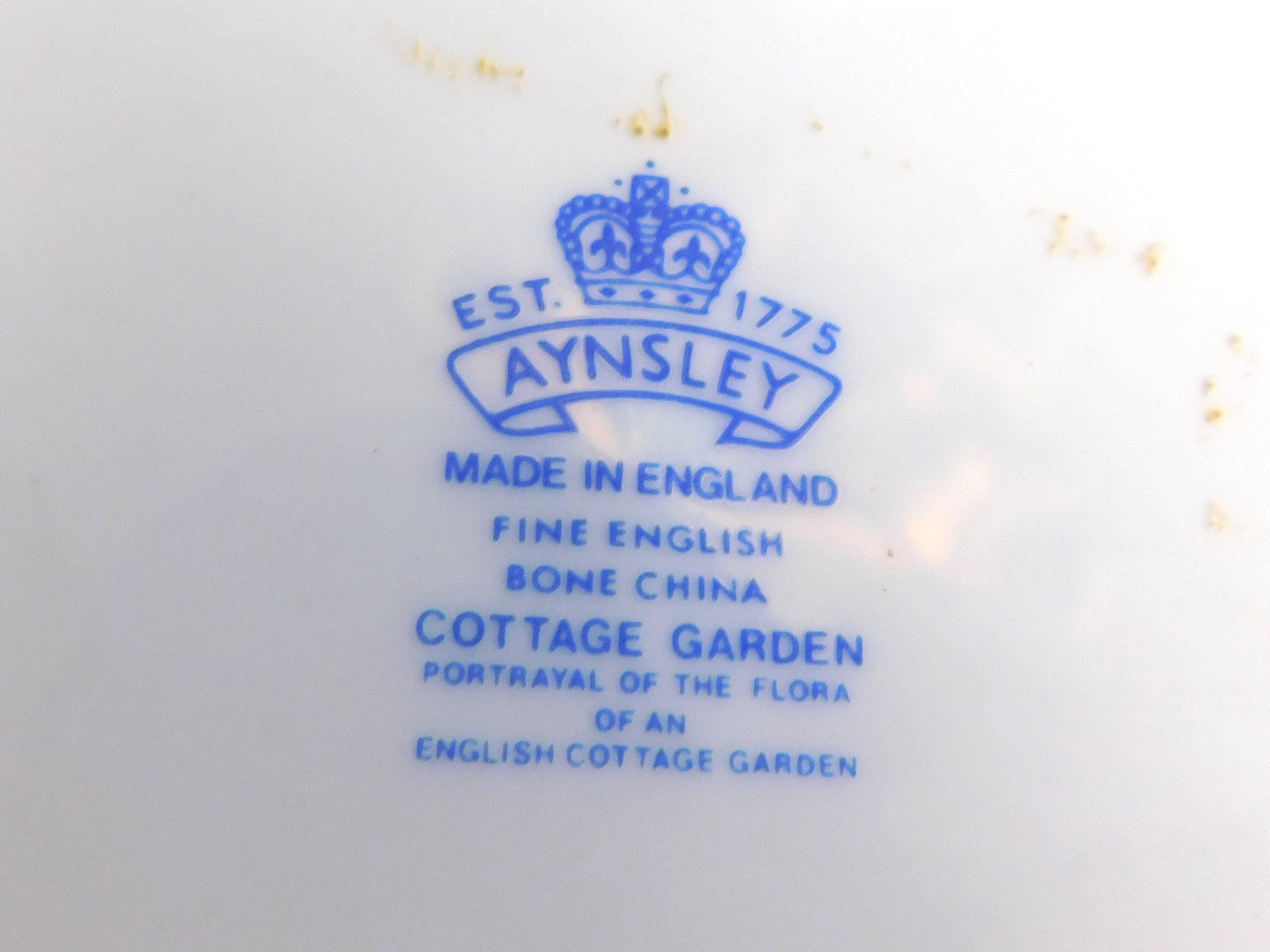 Aynsley Cake Plate in Cottage Garden # 23271