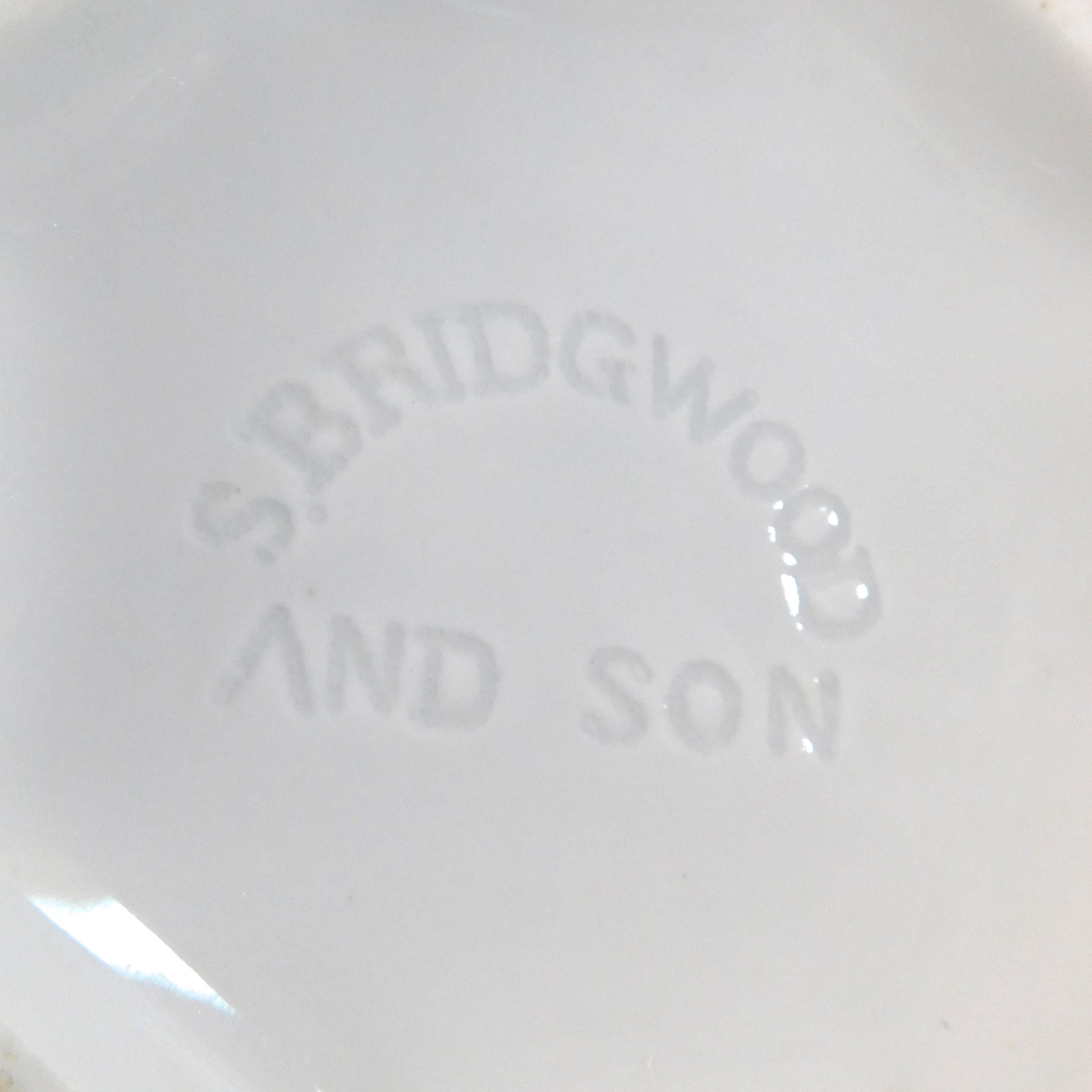 Bridgewood and Sons Pink and White Floral Covered Biscuit Jar # 26085