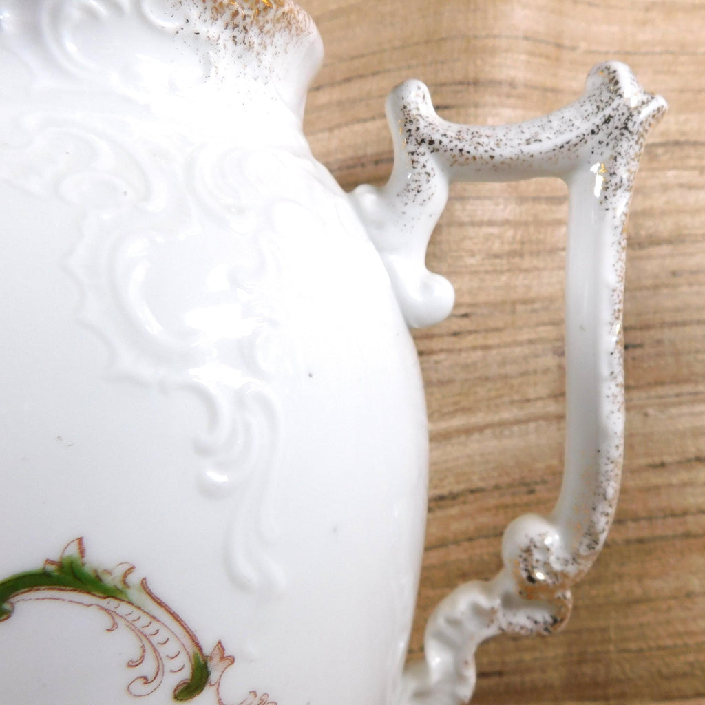 Carlsbad White Chocolate Pot with Violets # 26268