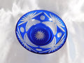 Blue Cut to Clear Bowl # 23515