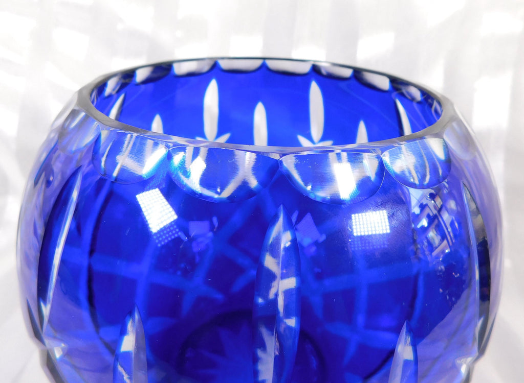 Blue Cut to Clear Bowl # 26480
