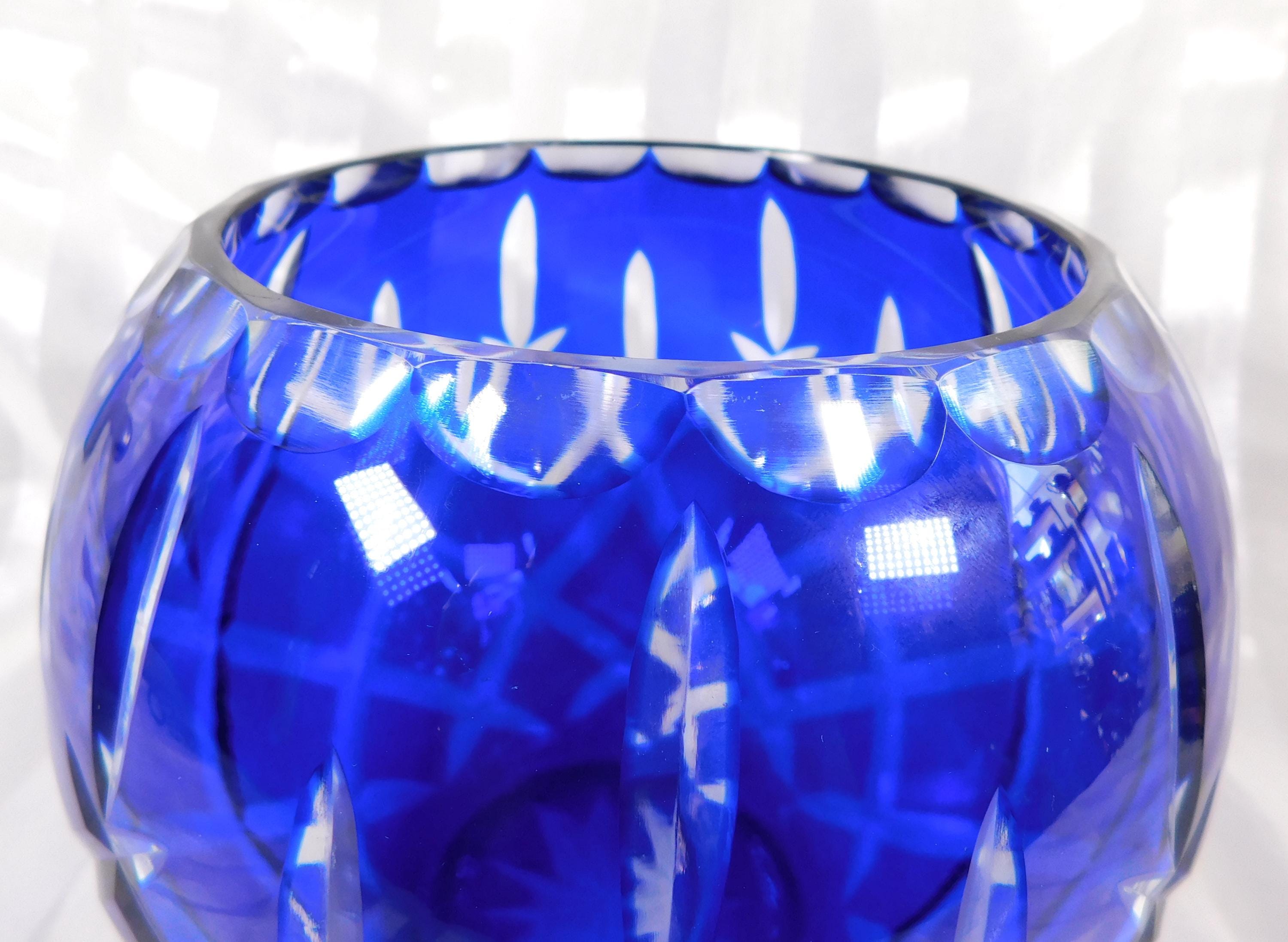 Blue Cut to Clear Bowl # 26480
