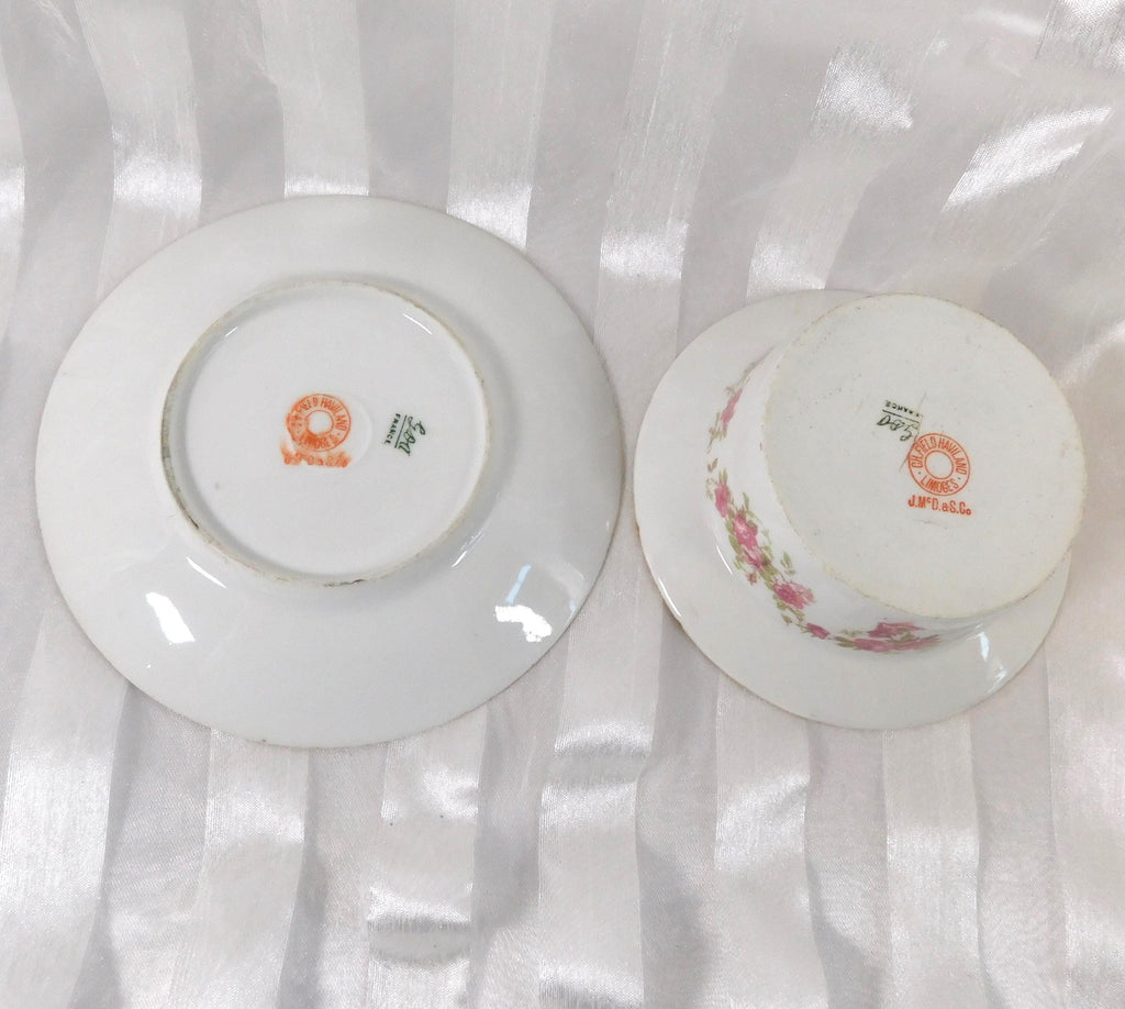 CH Field  GDA Haviland Limoges Ramekin Dish and Underplate # 26258
