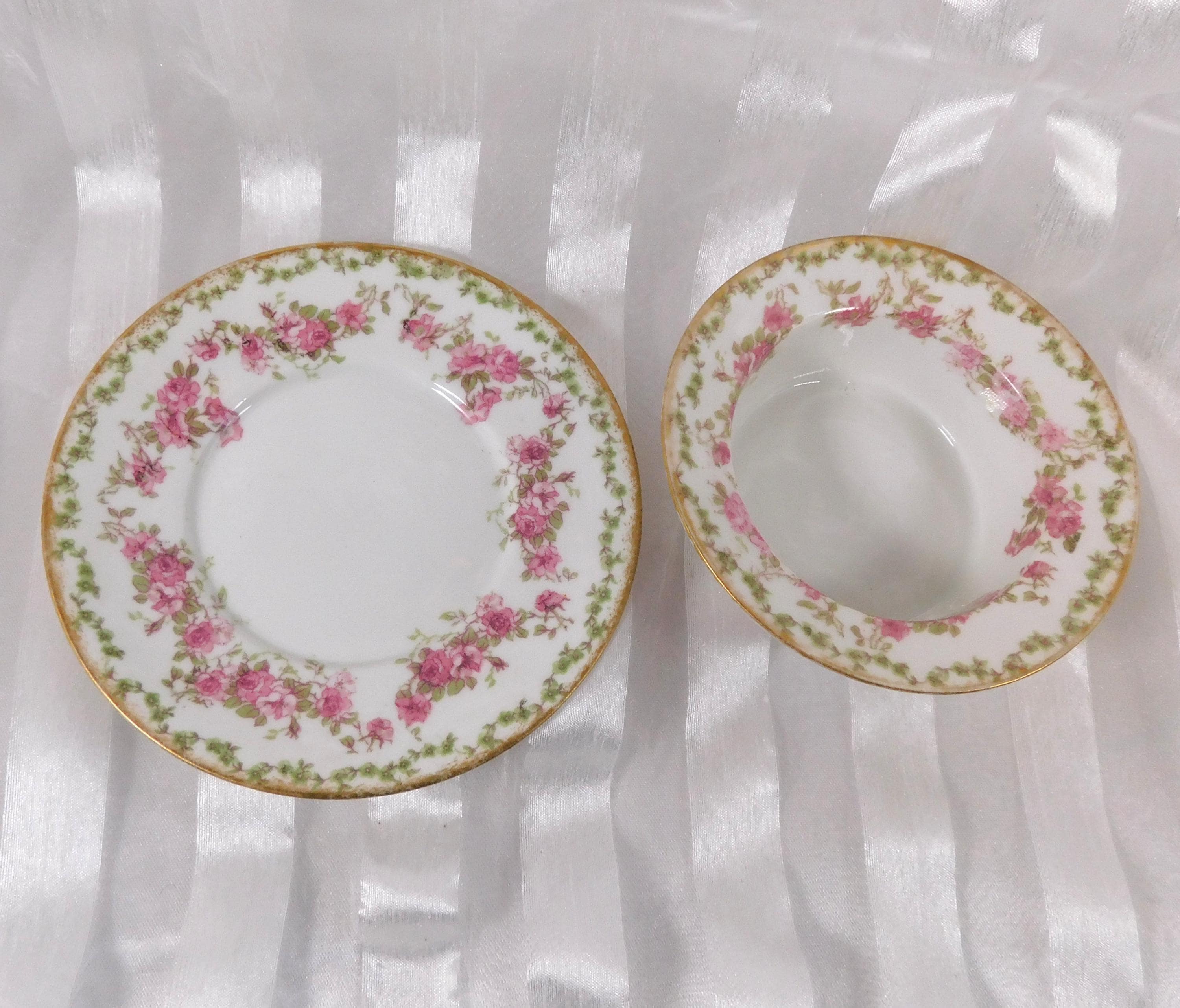 CH Field  GDA Haviland Limoges Ramekin Dish and Underplate # 26258
