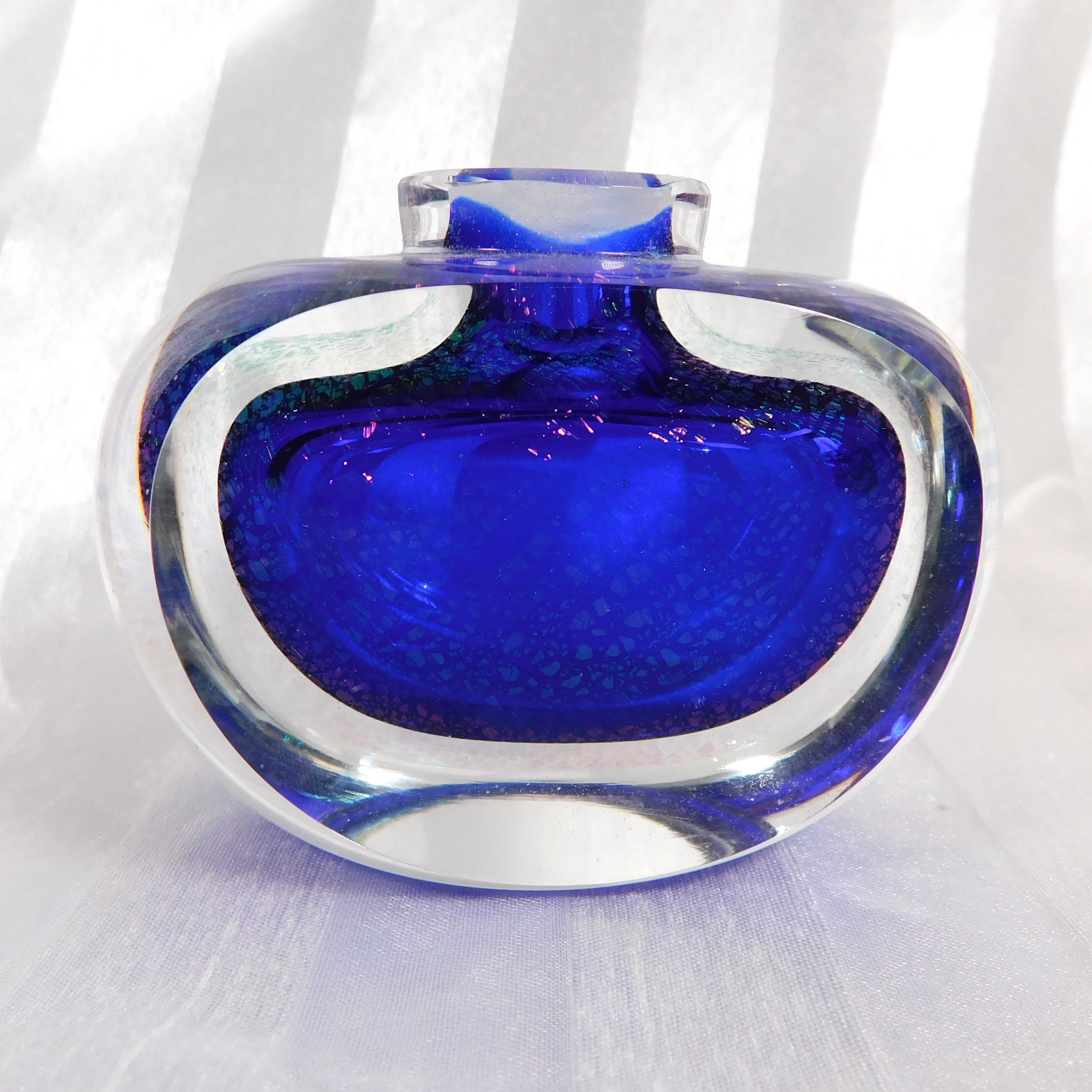 Correia Blue Art Glass Perfume Bottle #  26662