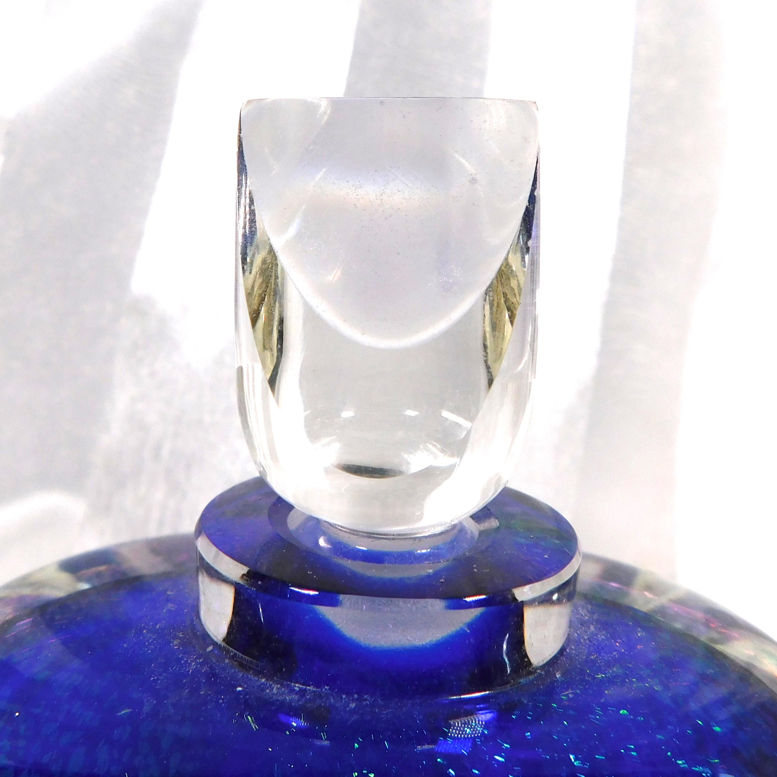 Correia Blue Art Glass Perfume Bottle #  26662