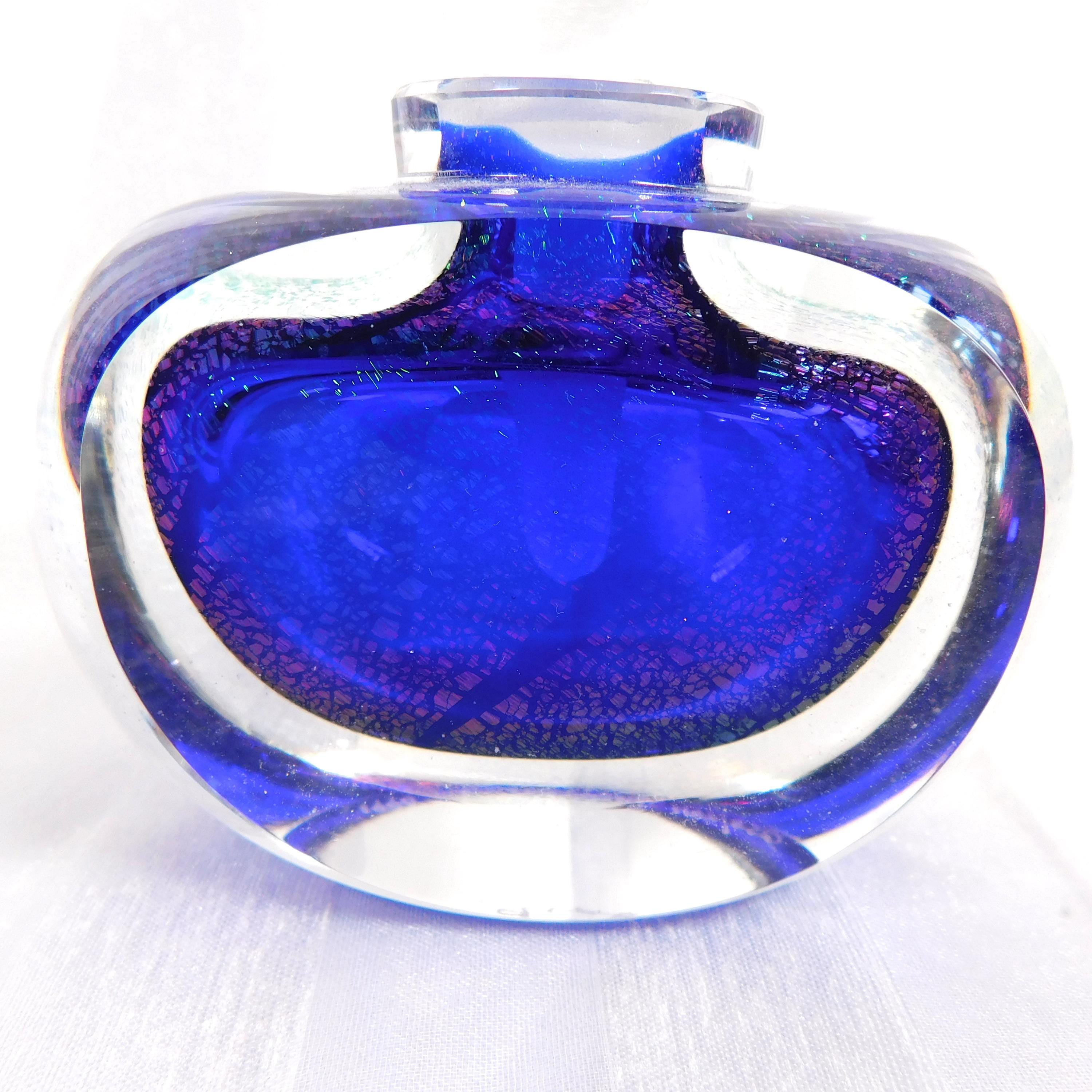 Correia Blue Art Glass Perfume Bottle #  26662