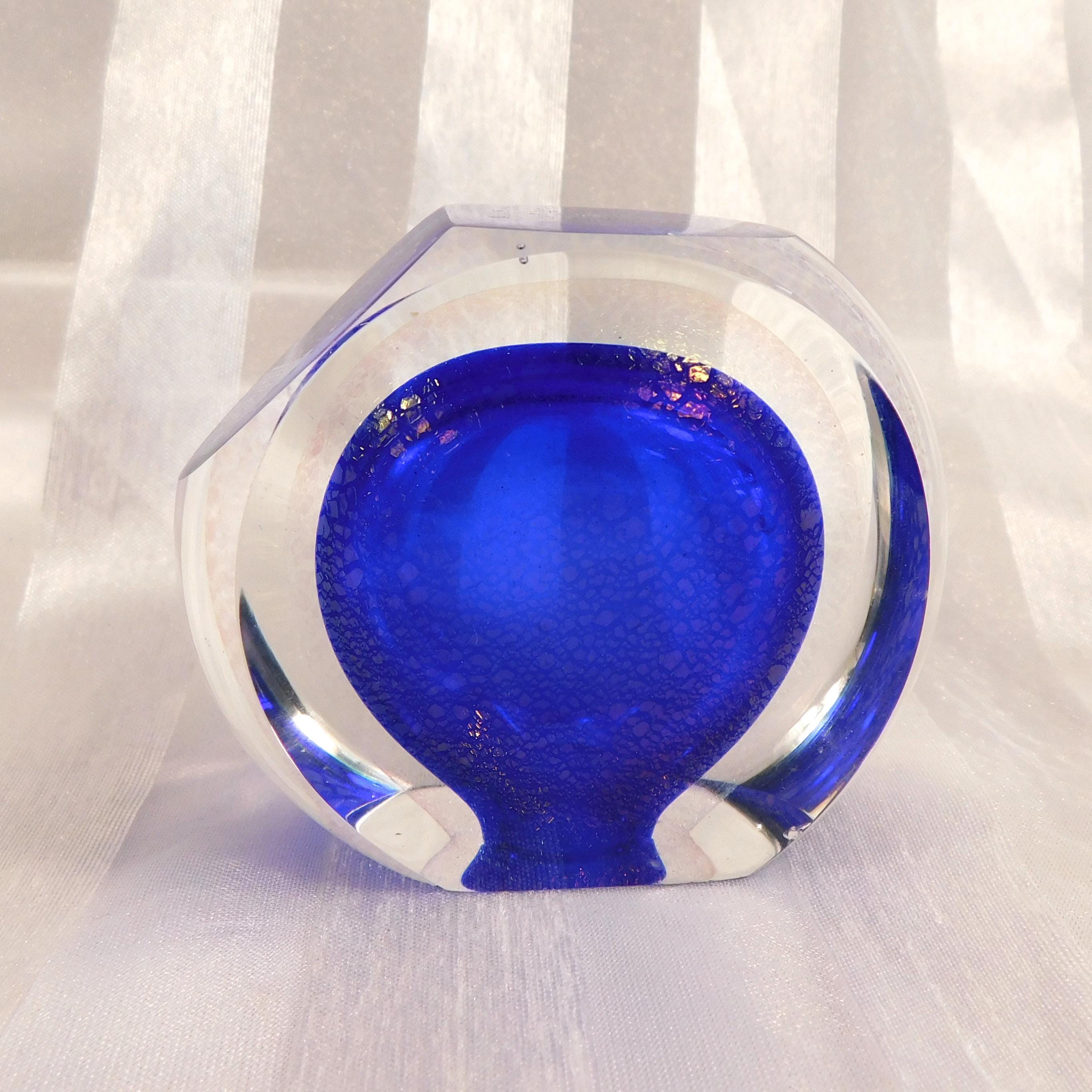 Blue Art Glass Perfume Bottle # 26863