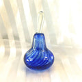 Blue Lined Art Glass Perfume Bottle # 26774