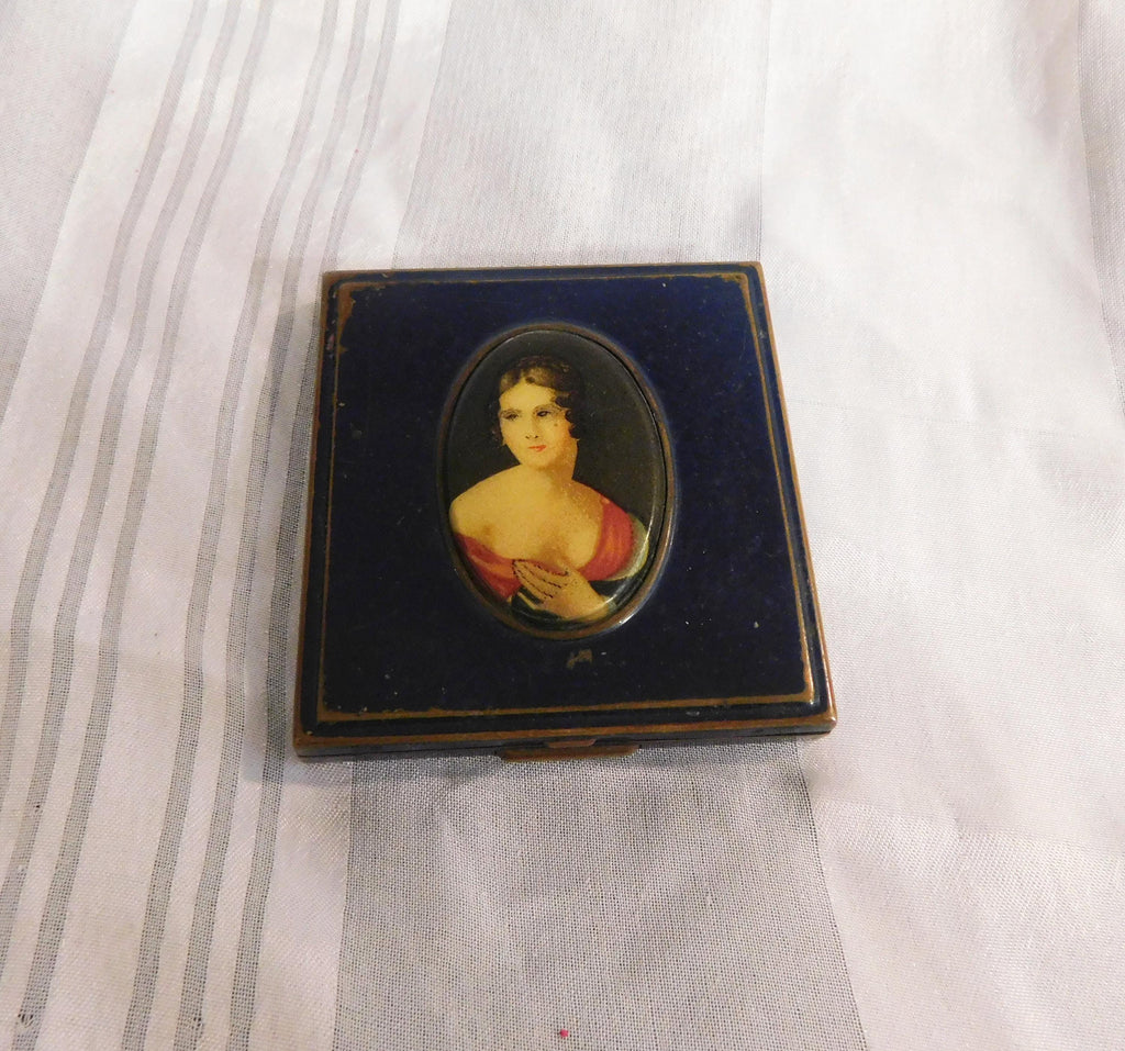 Blue Metal Mondaine Compact with Portrait Front # 21098