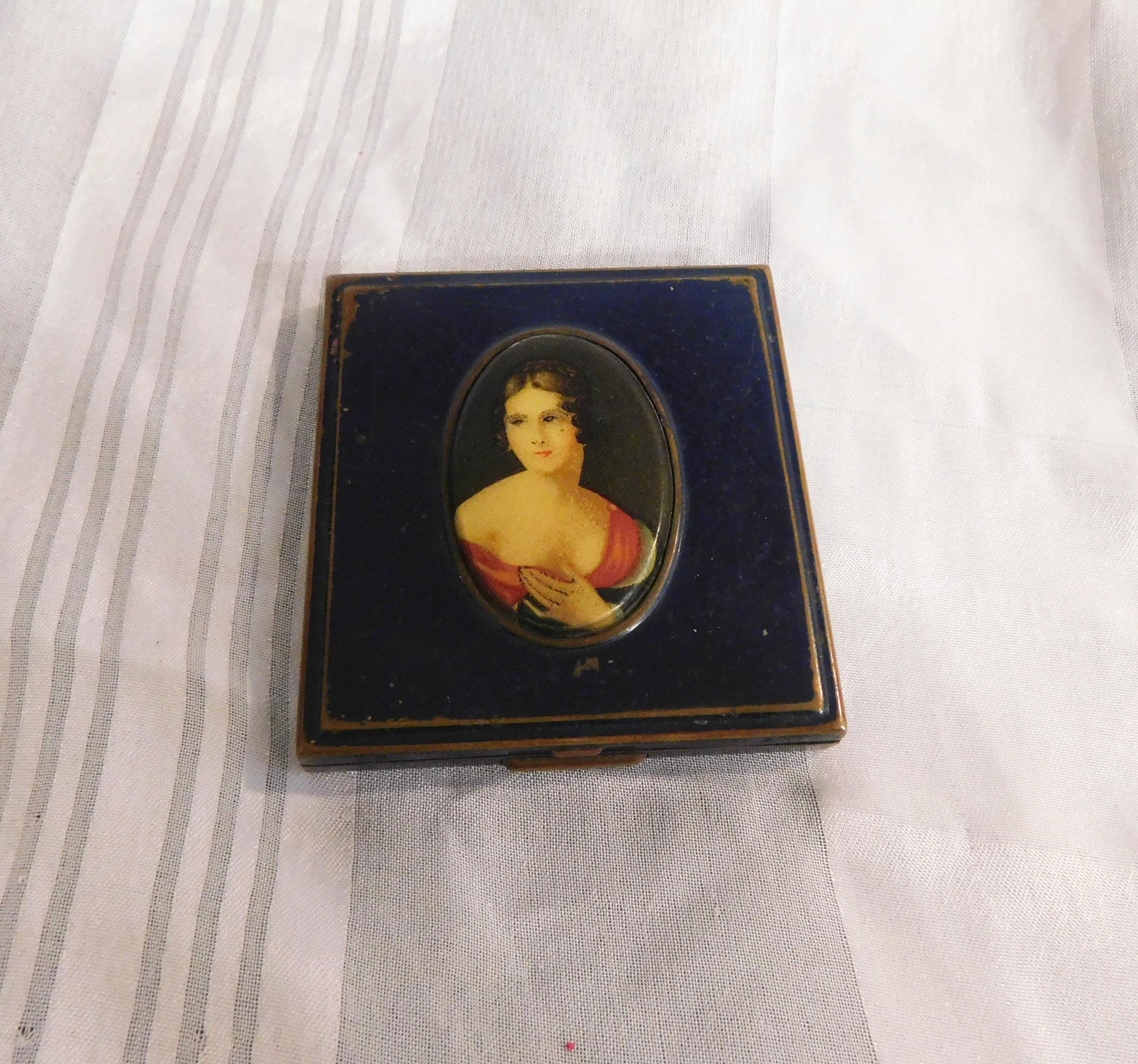 Blue Metal Mondaine Compact with Portrait Front # 21098