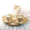 C H Field Haviland Gerard, Dufraisseix & Morel Chocolate Pot with Four Chocolate Cups # 26184