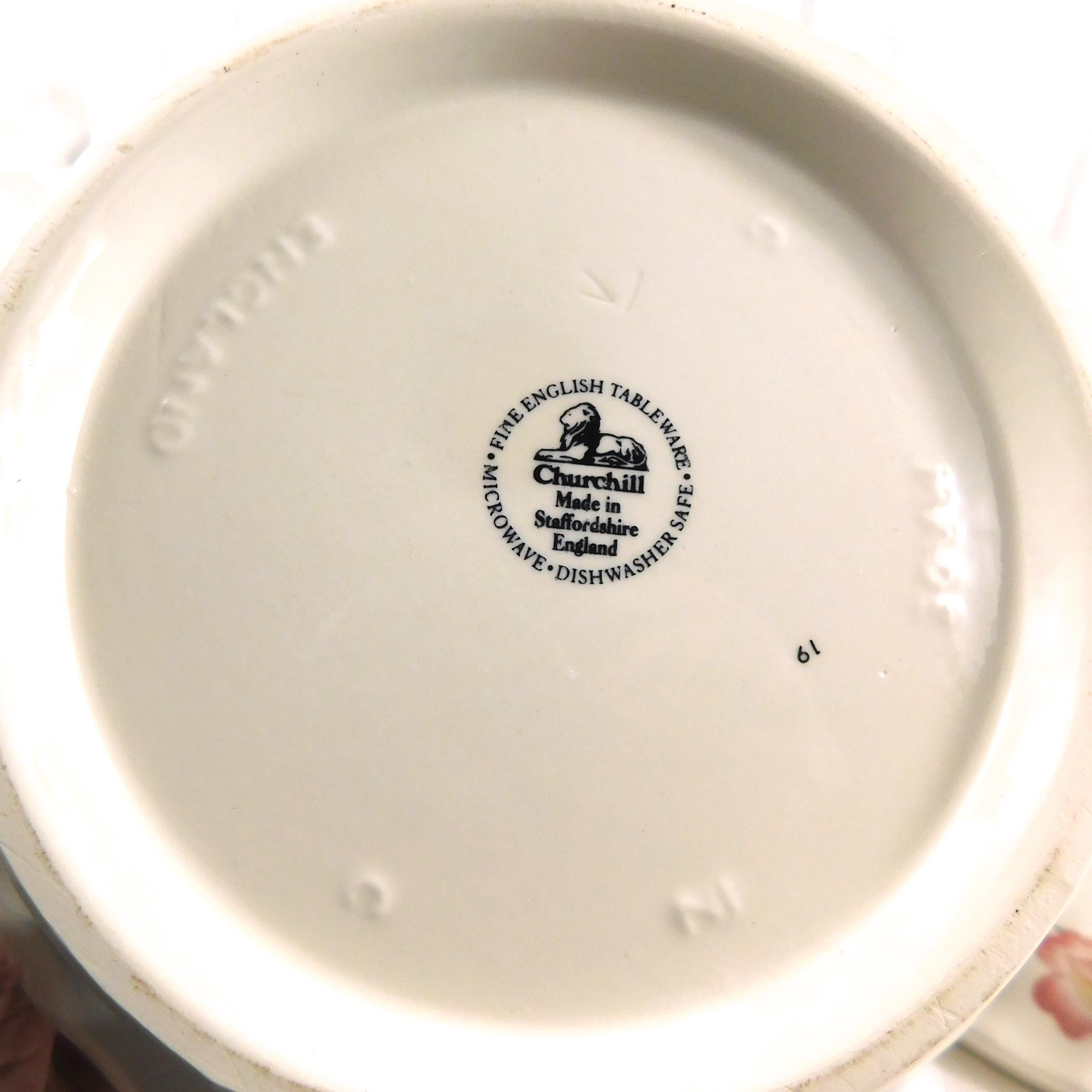 Churchill Round Covered Vegetable Serving Bowl in Briar Rose # 27126