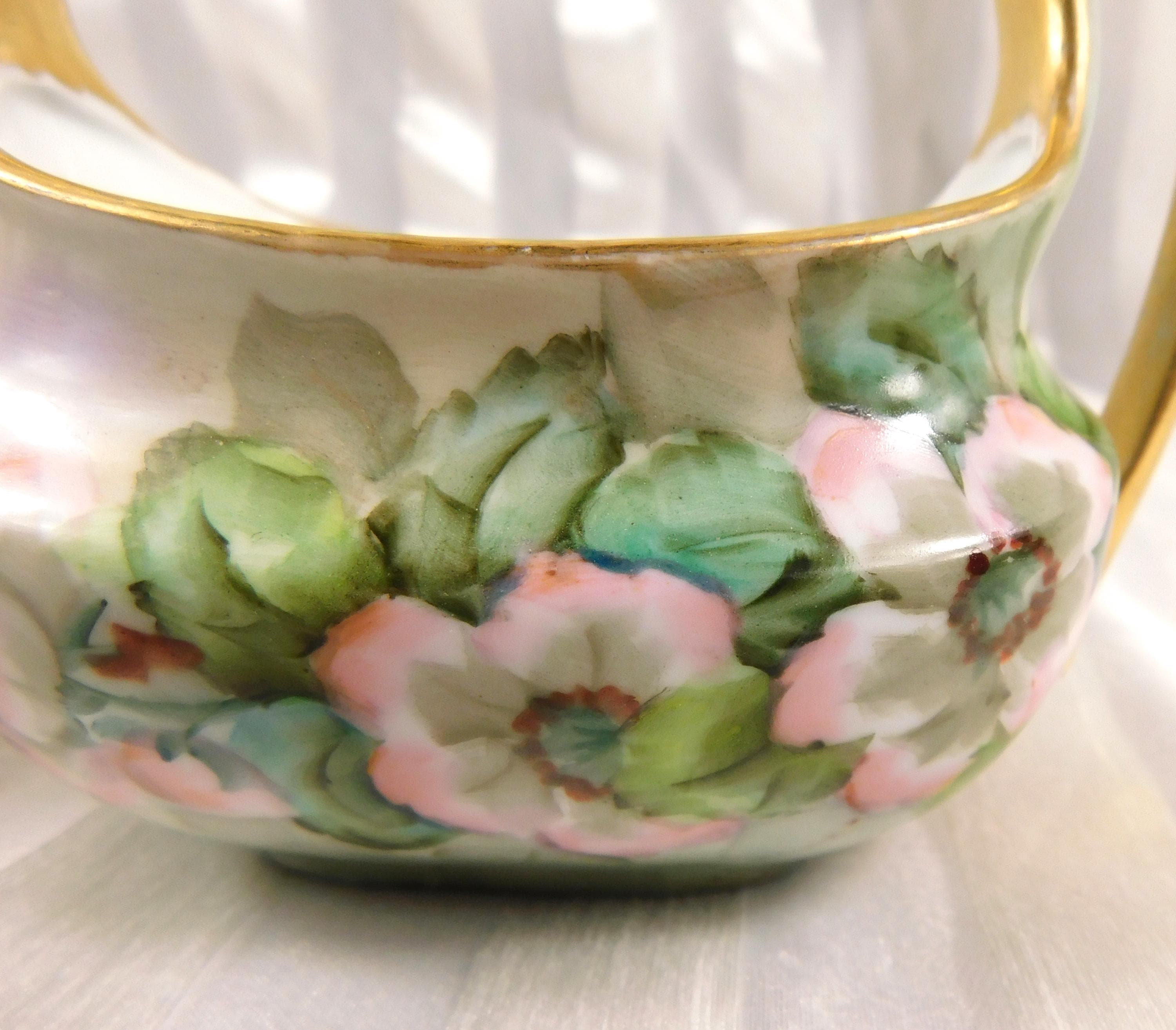 Classic Bavaria Signed Sugar Bowl and Creamer # 23887
