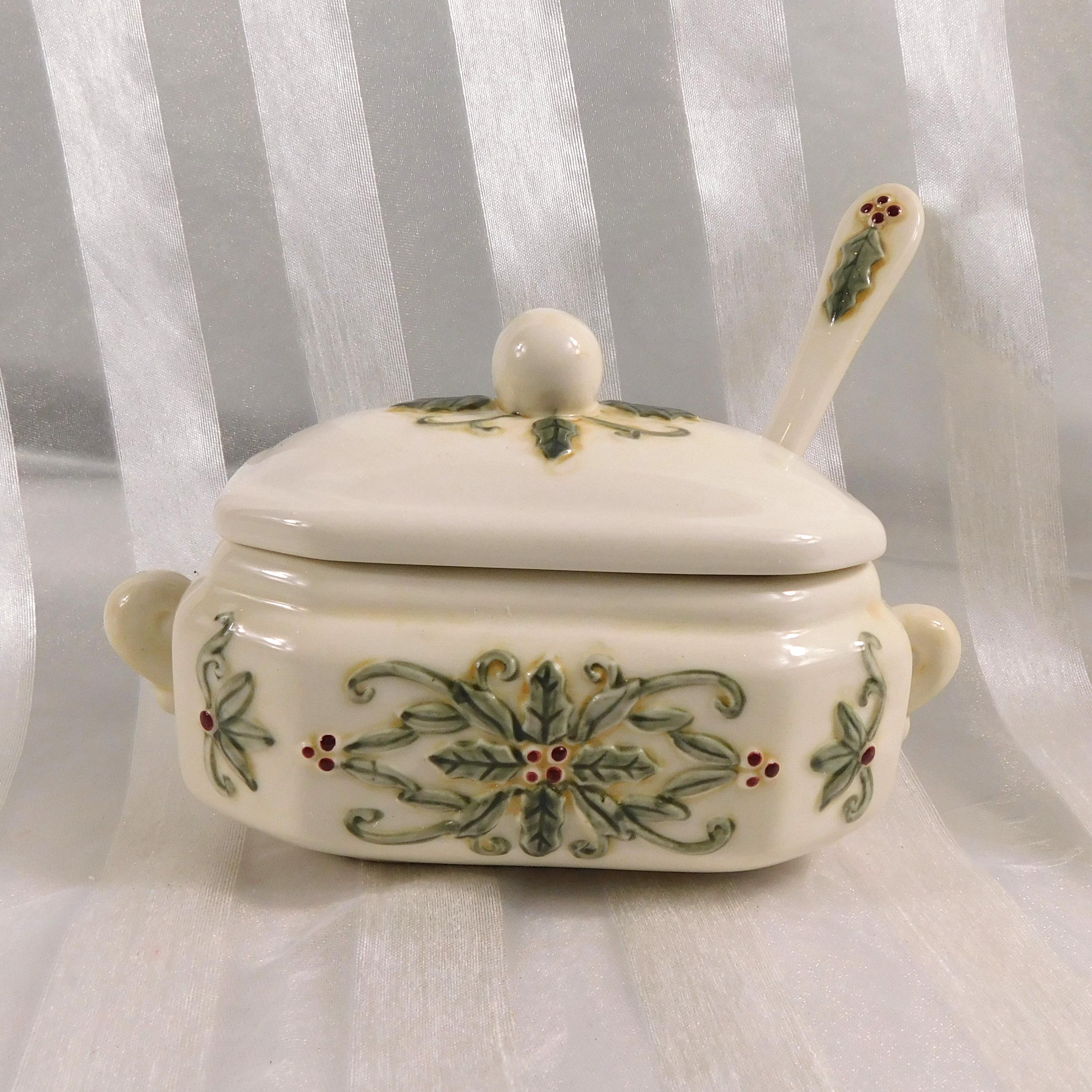 Amscan Inc Holiday Traditions Honey Pot or Jelly Jar with Spoon # 26795