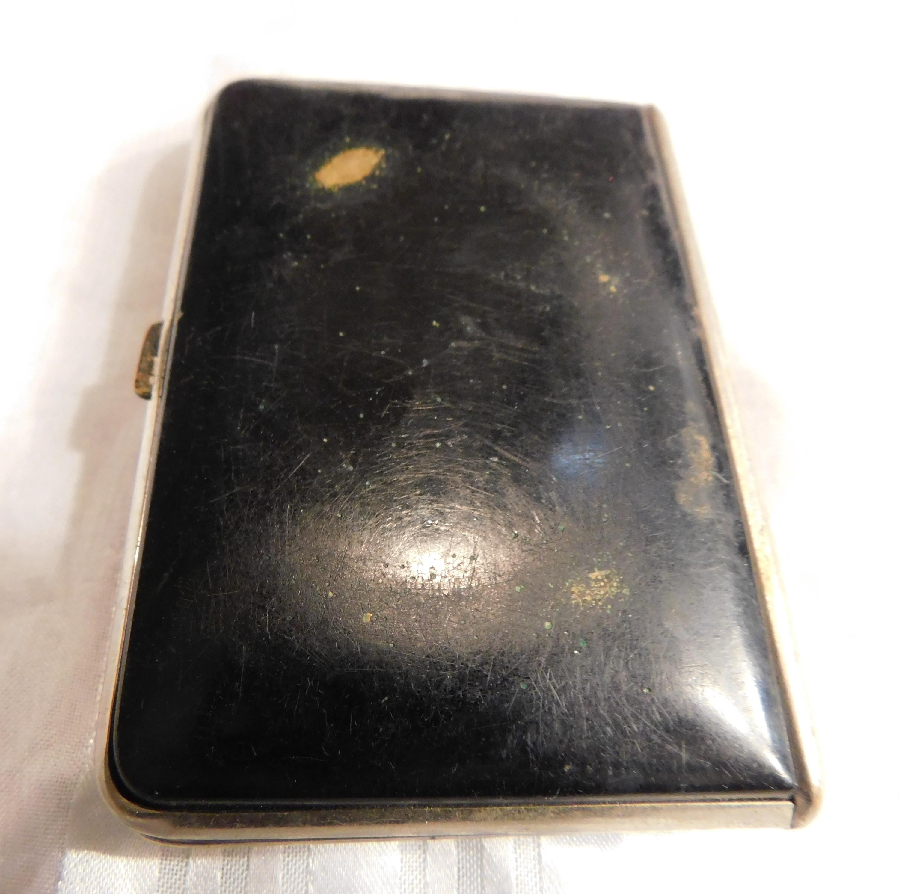 Black Mondaine Compact with Flower Front # 21103