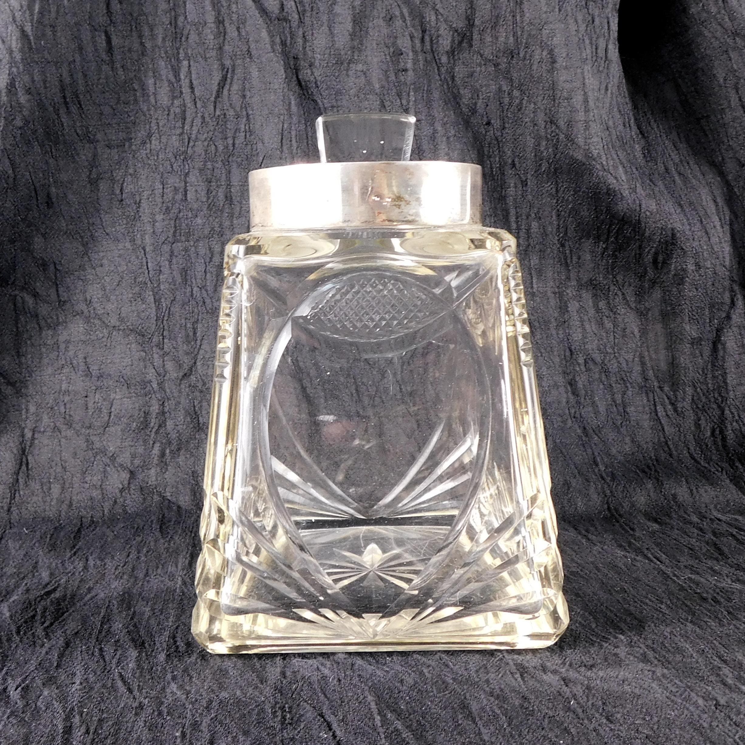 Antique Cut Glass Cannister or Decanter with Lid # 27296