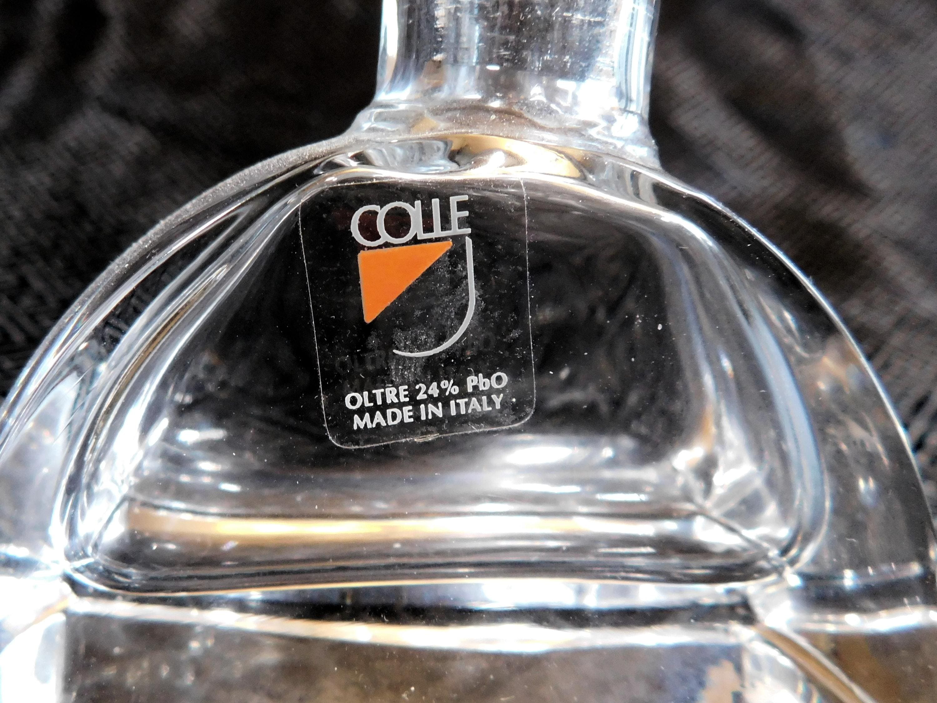 Colle Crystal Semi Circle Perfume Bottle with Matching Stopper # 20921