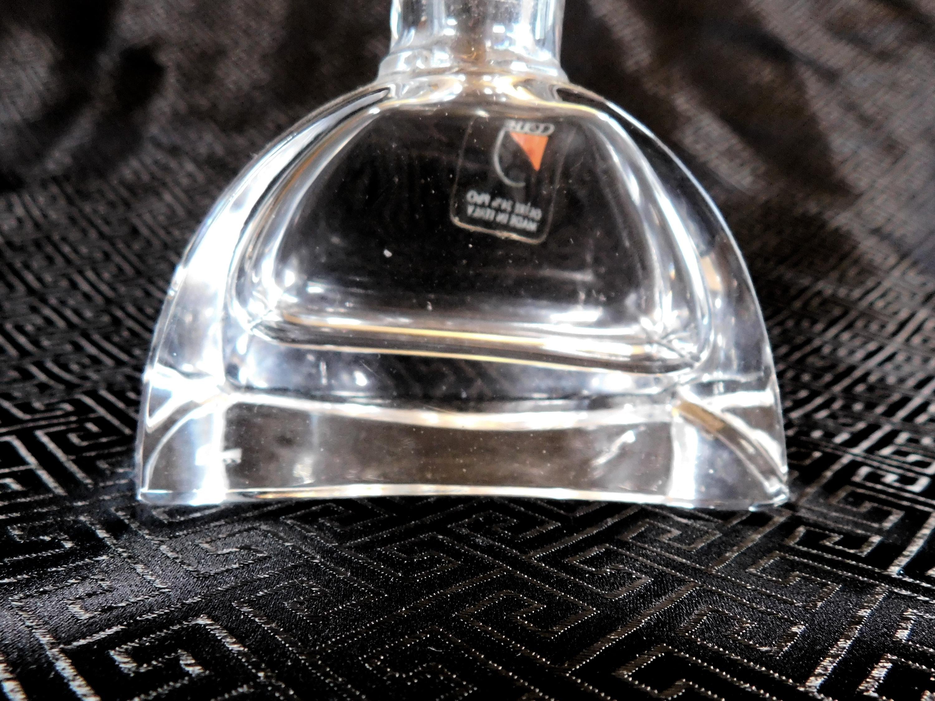 Colle Crystal Semi Circle Perfume Bottle with Matching Stopper # 20921