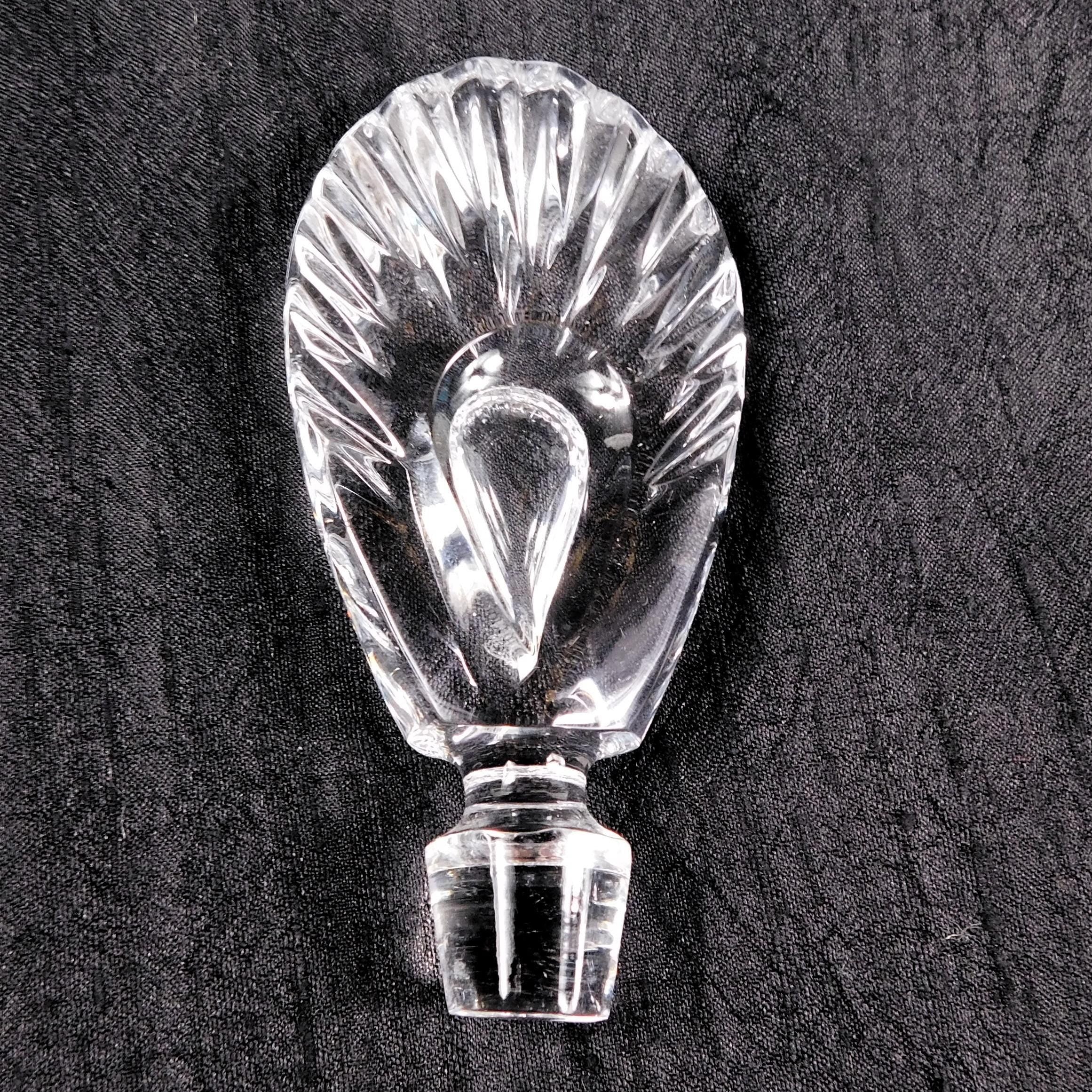 Clear Crystal Mikasa Perfume Bottle with Matching Stopper # 27203
