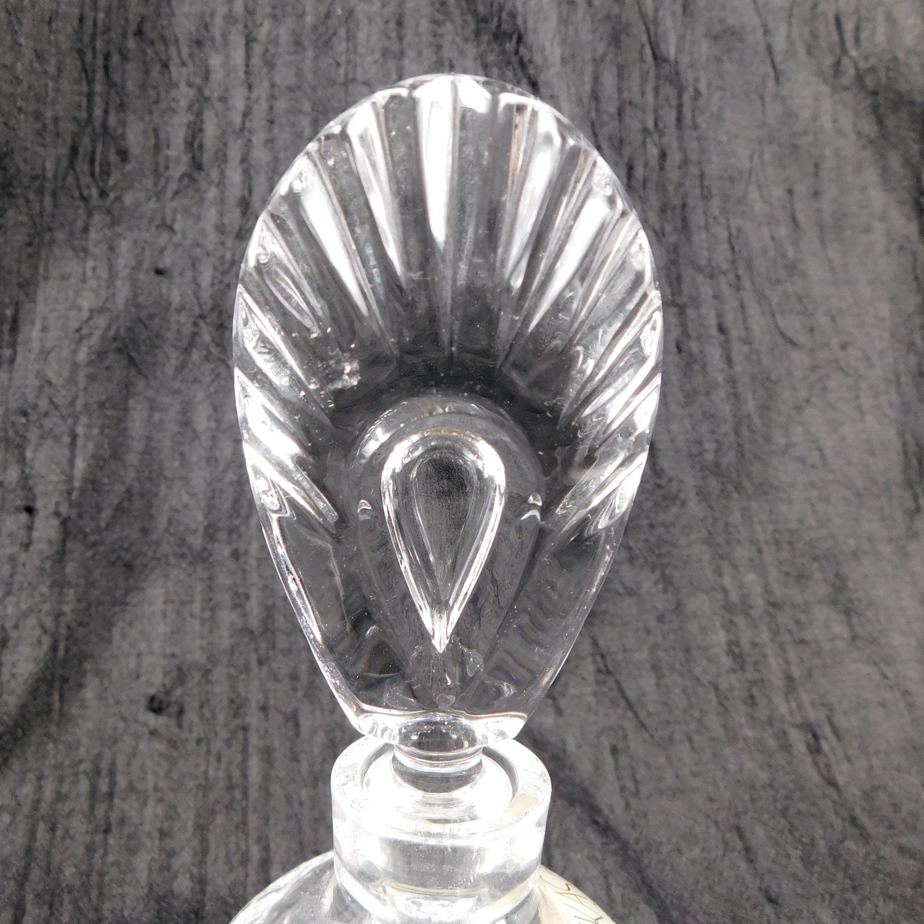 Clear Crystal Mikasa Perfume Bottle with Matching Stopper # 27203
