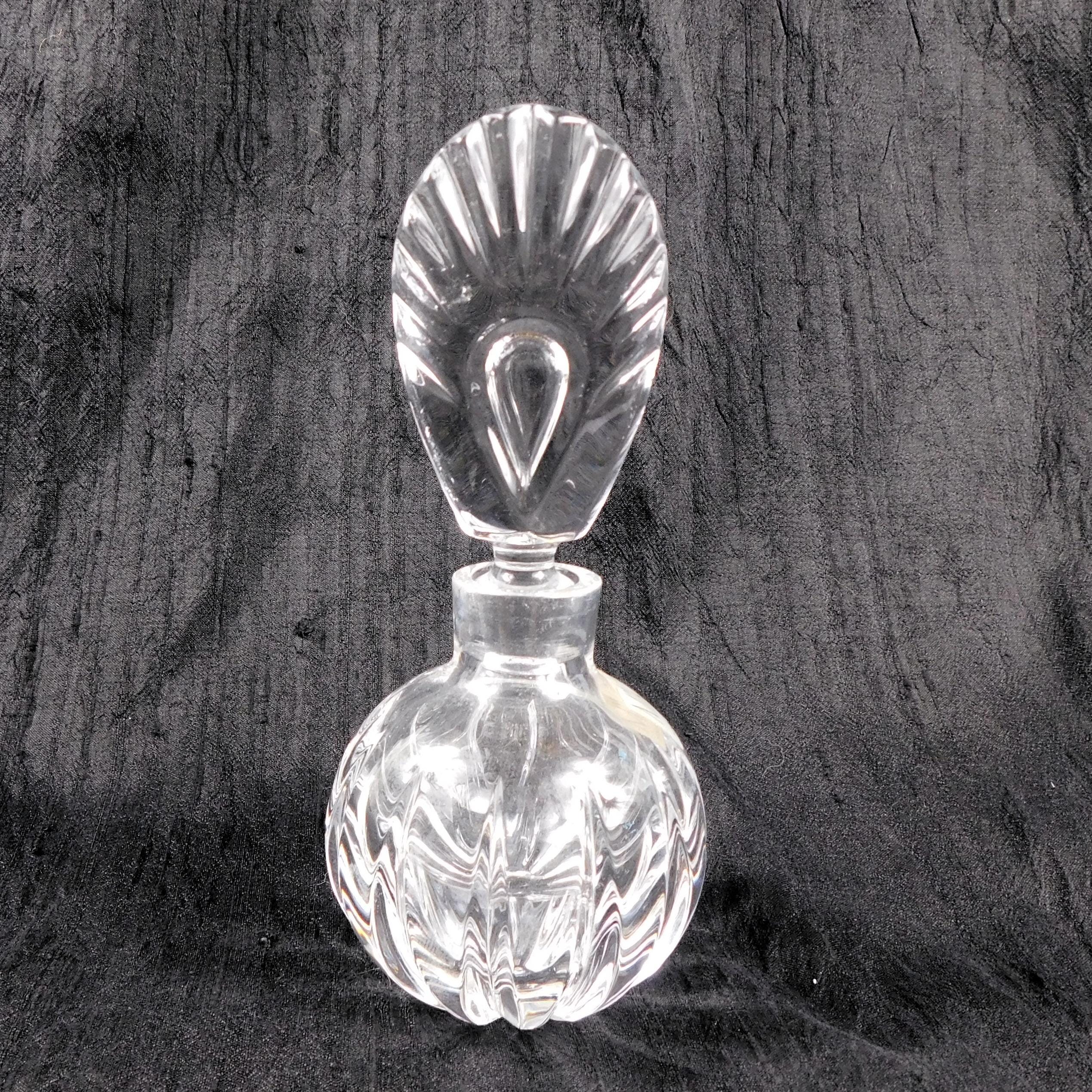 Clear Crystal Mikasa Perfume Bottle with Matching Stopper # 27203