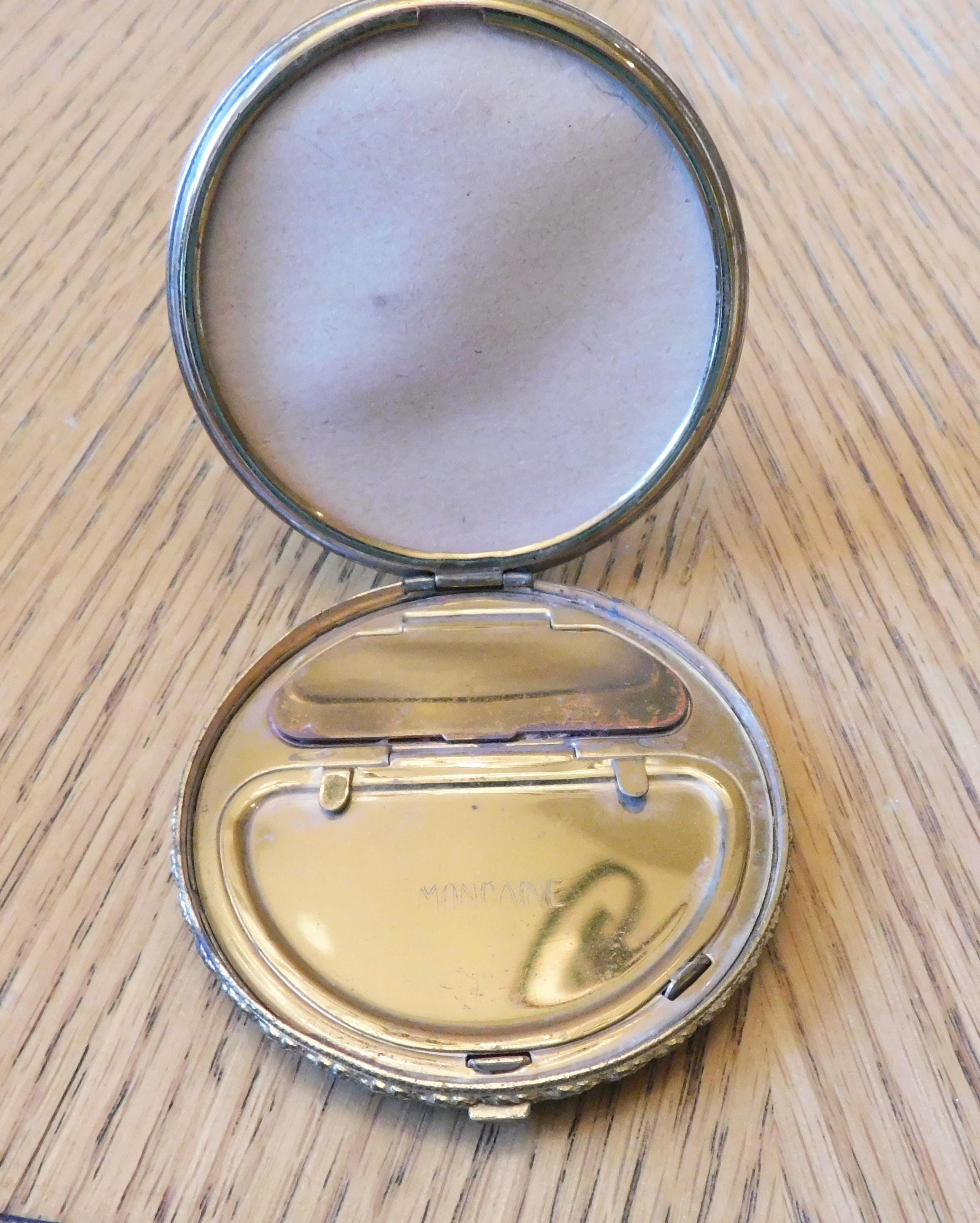Blue Mondaine Two Section Compact with No Mirror  # 20299
