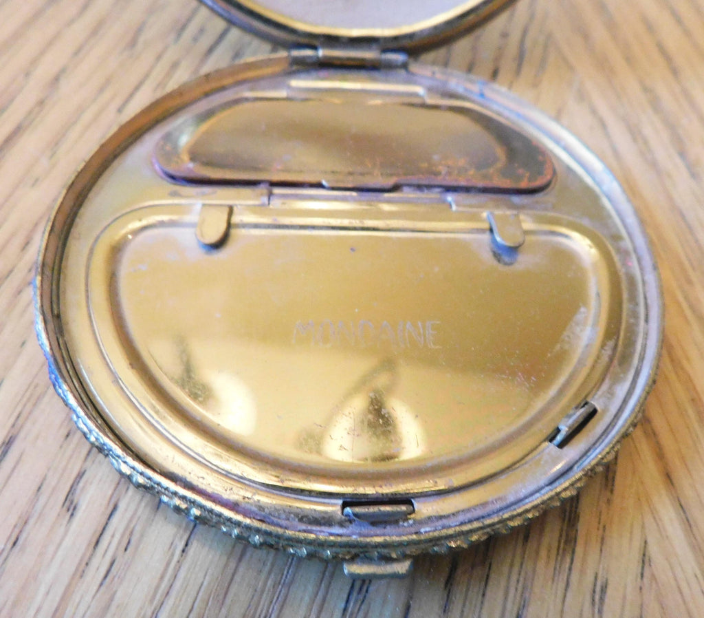 Blue Mondaine Two Section Compact with No Mirror  # 20299