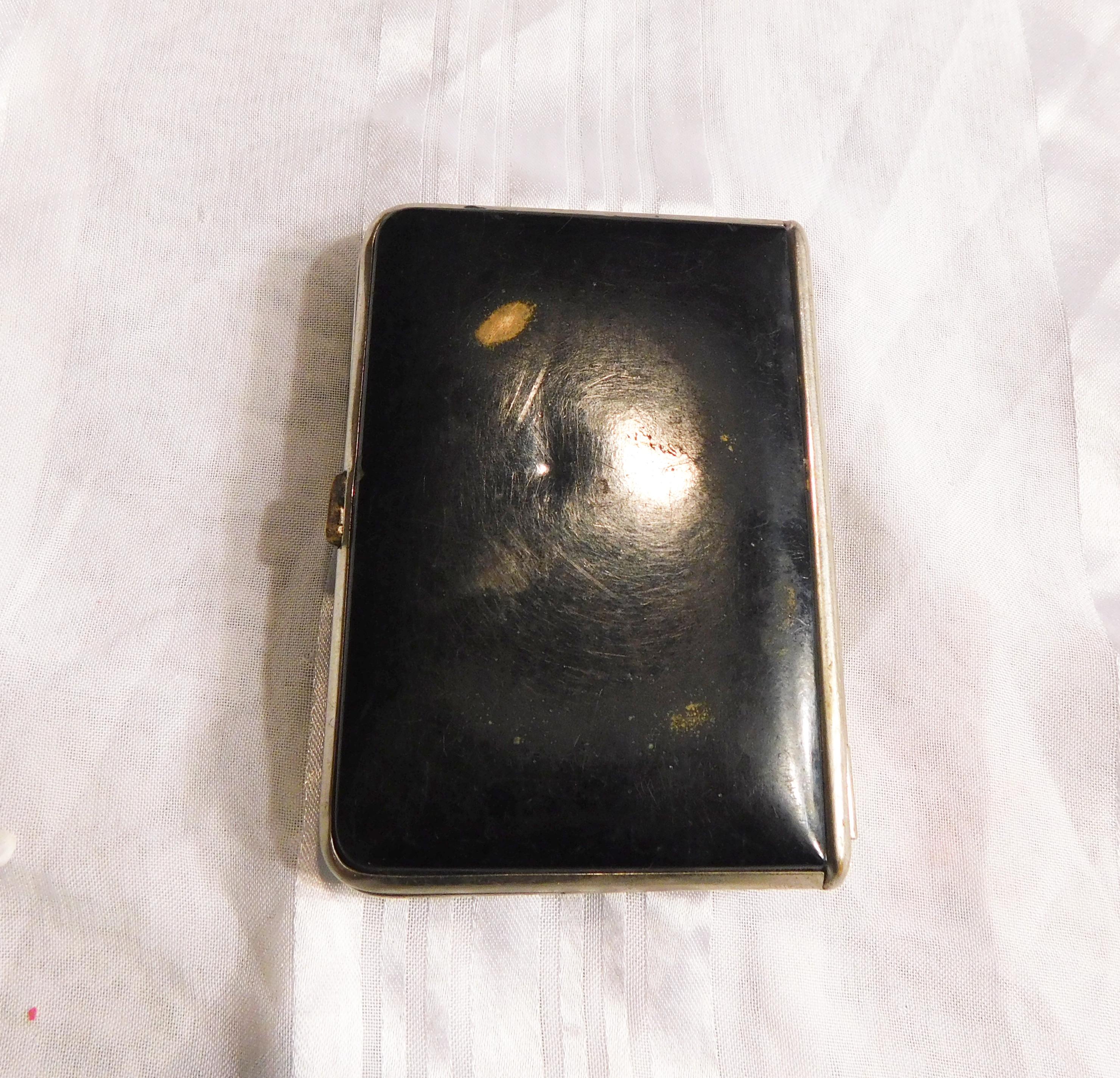 Black Mondaine Compact with Flower Front # 21103