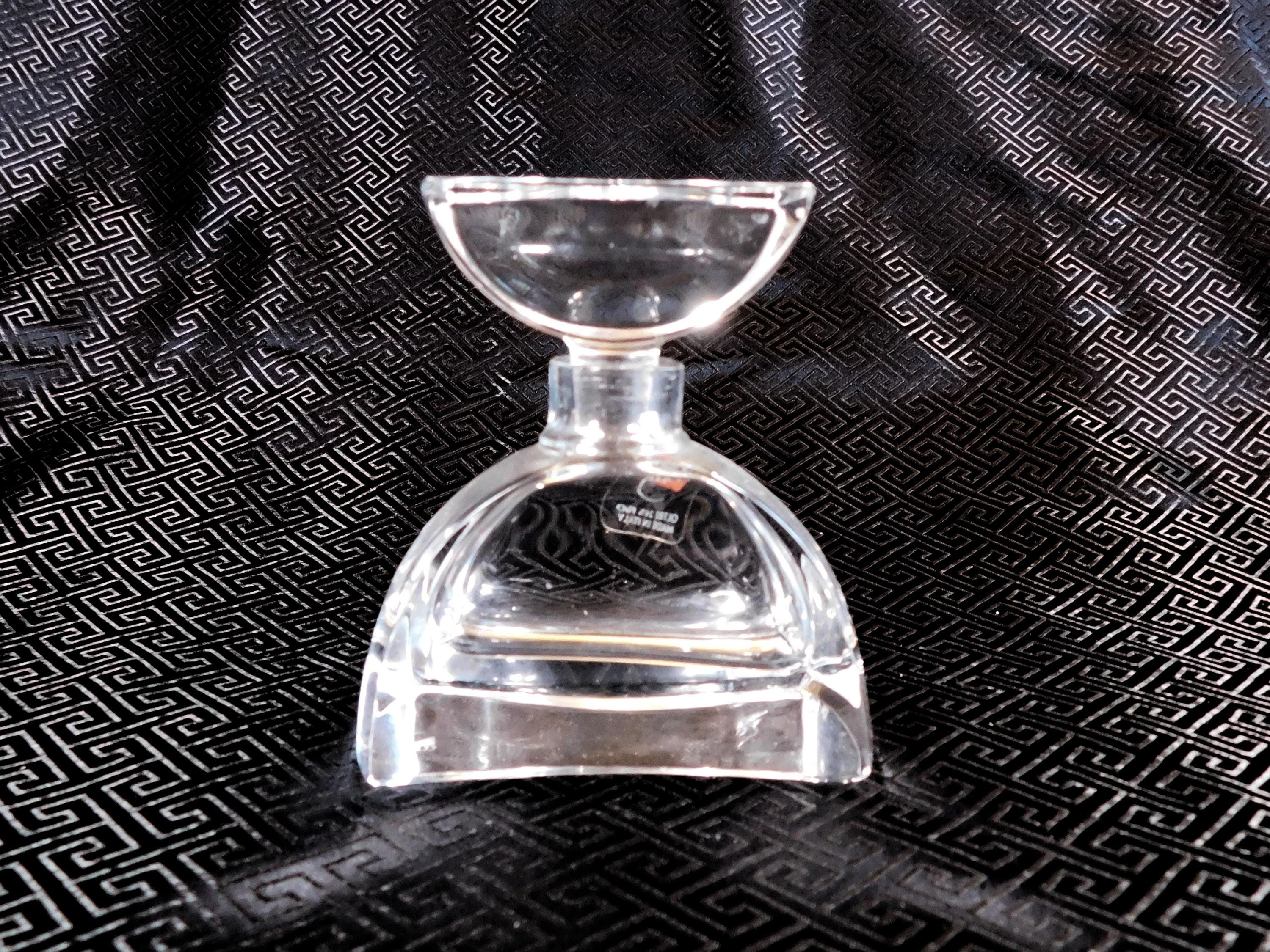 Colle Crystal Semi Circle Perfume Bottle with Matching Stopper # 20921
