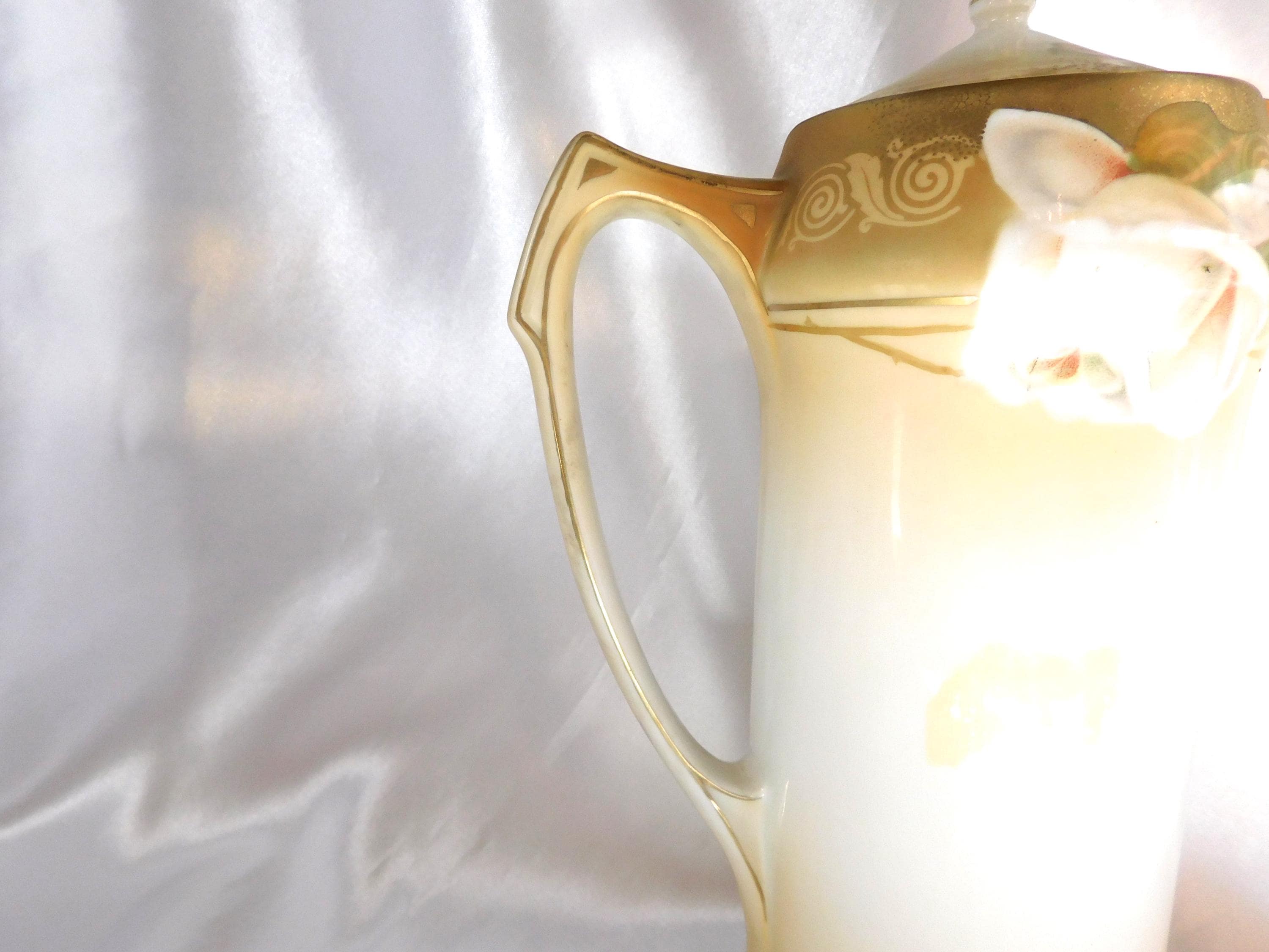 Cream Reinhold Schlegelmilch RS Germany Chocolate Pot # 25321