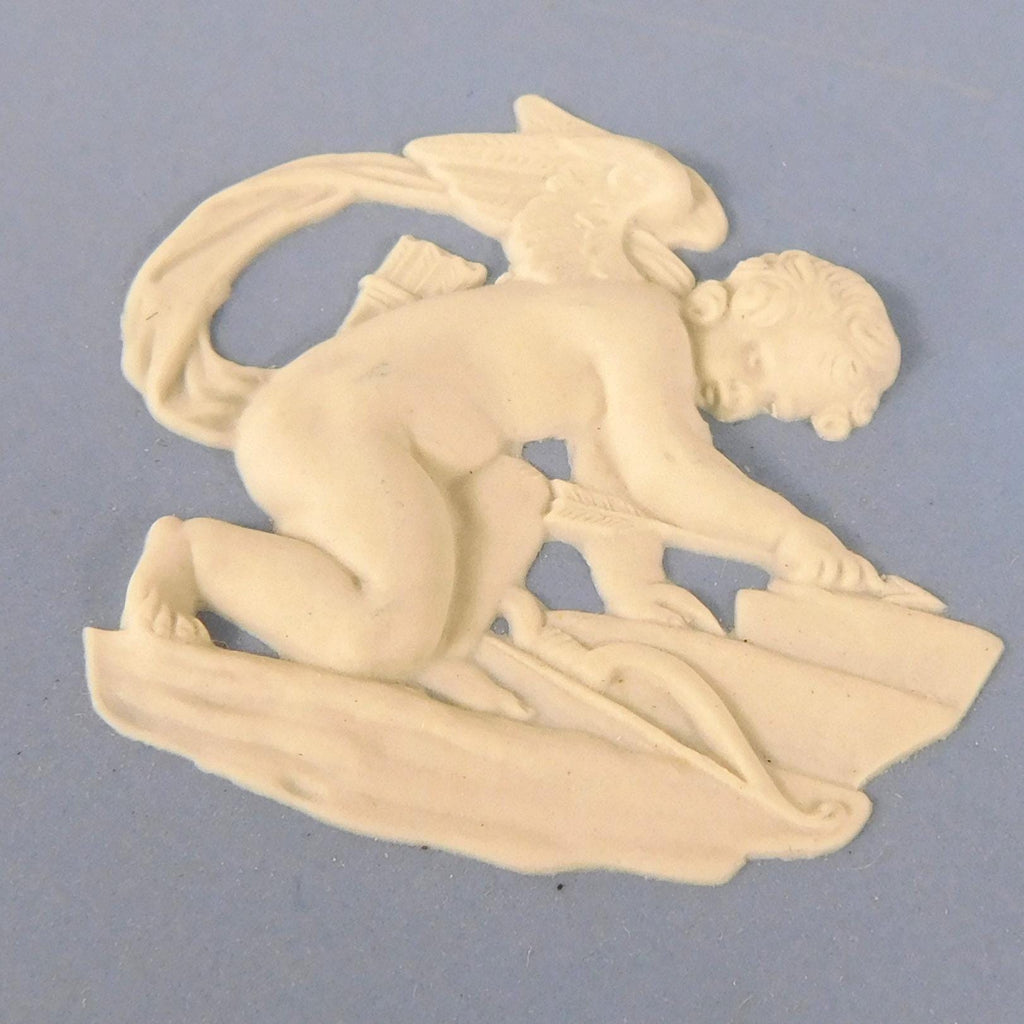 Blue Wedgwwood Japserware Plate with Angel Center # 27288