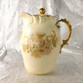 Alfred Lanternier Limoges Hand Painted Cream Bisque Chocolate Pot # 27319