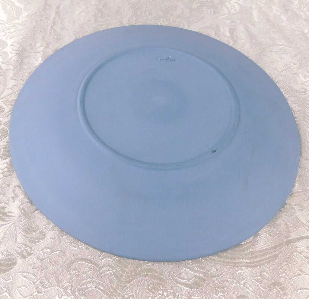 Blue Wedgwwood Japserware Plate with Angel Center # 27288