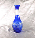 Blue Cut to Clear Glass Bottle or Decanter # 20453