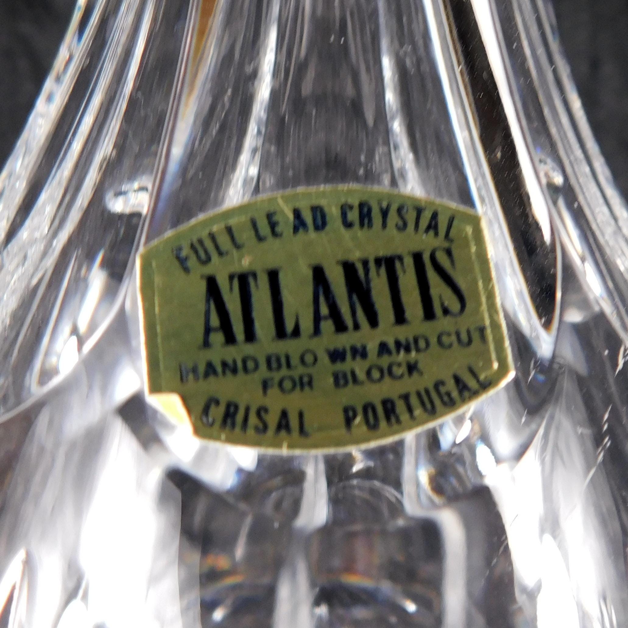Atlantis Cut Crystal Decanter with No Stopper # 27365