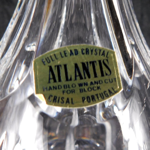 Atlantis Cut Crystal Decanter with No Stopper # 27365