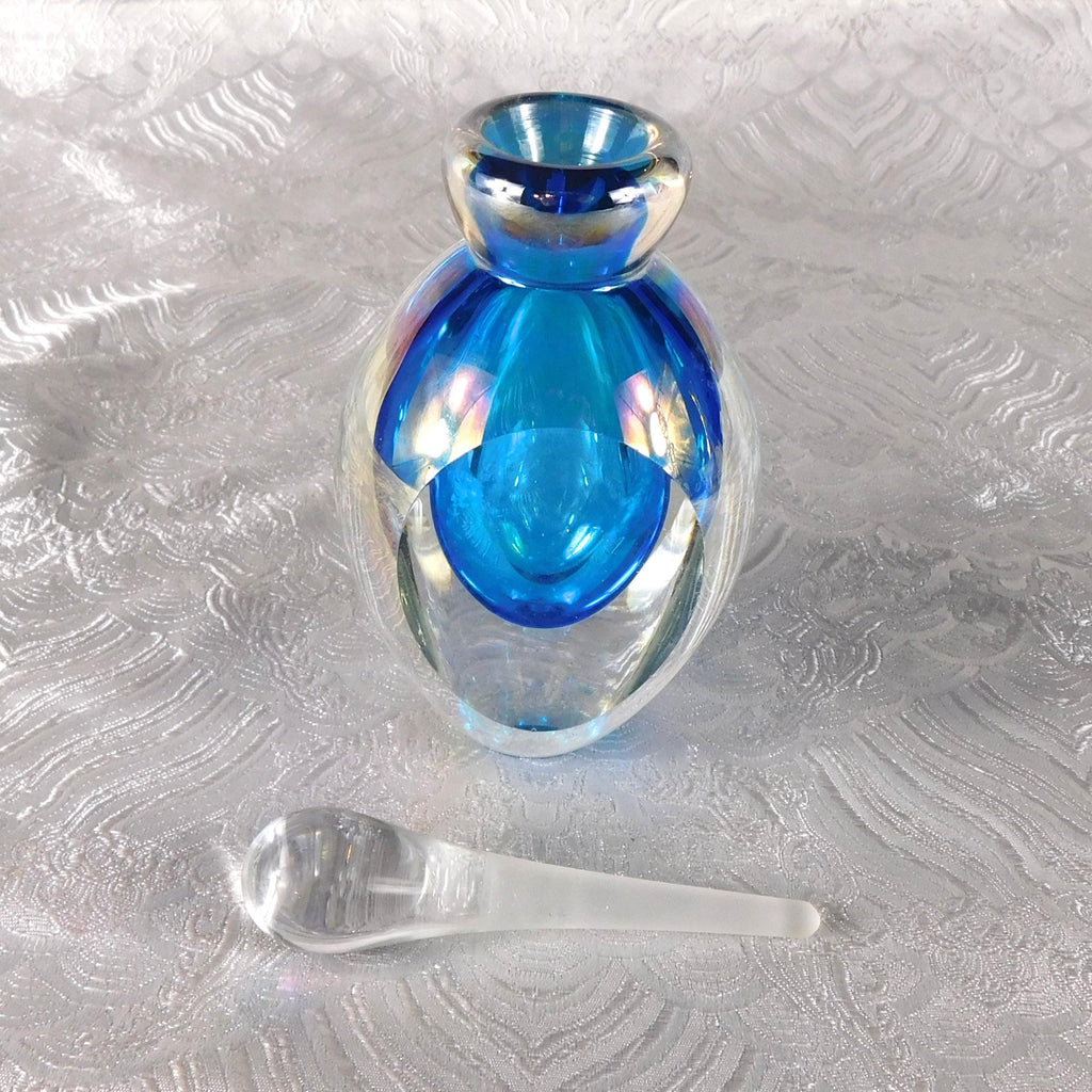 Blue Cased in Clear Perfume Bottle # 27392
