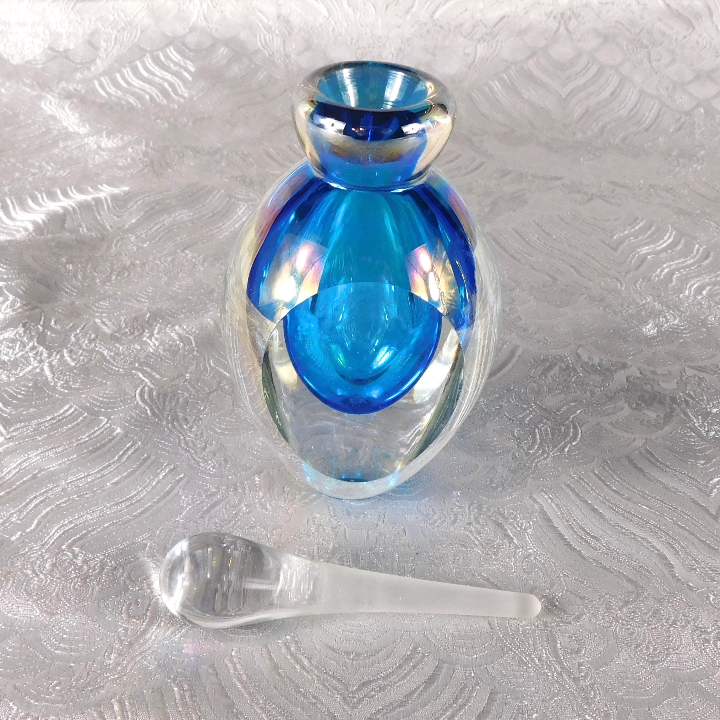 Blue Cased in Clear Perfume Bottle # 27392